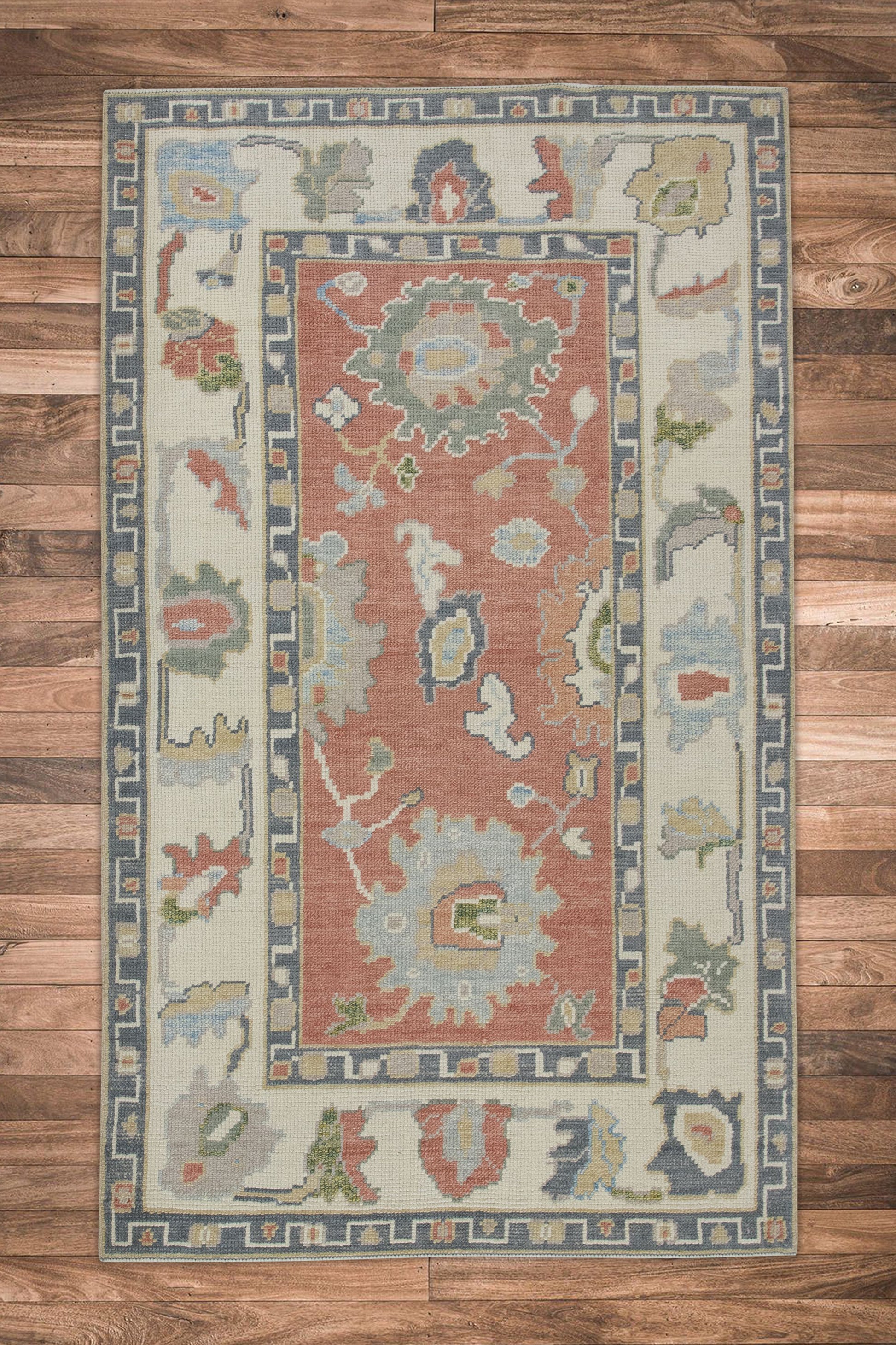 Turkish Oushak Rug 3'5" x 5'10" #10945