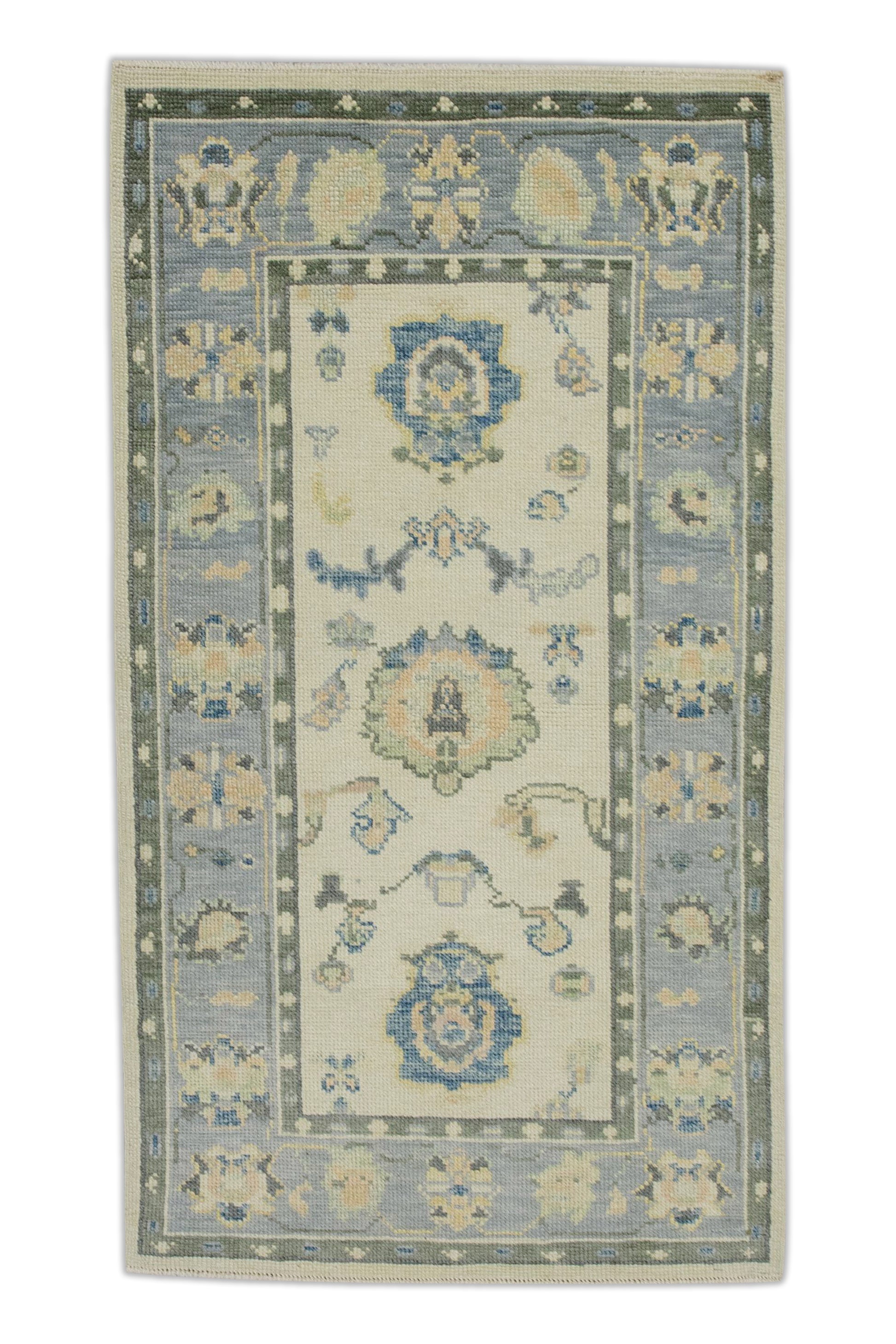 Turkish Oushak Rug 2'10" x 5'1" #8014