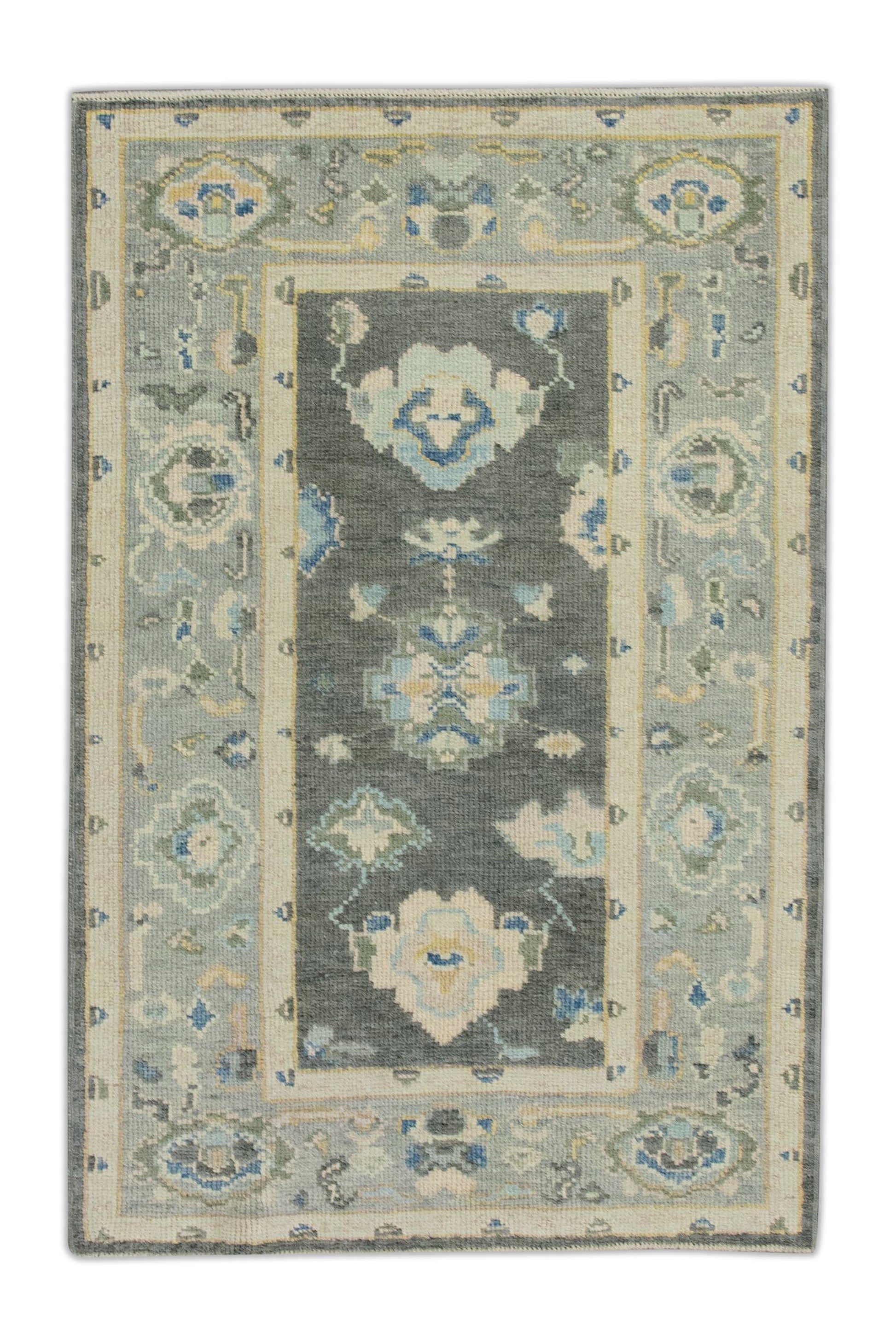 Turkish Oushak Rug 2'11" x 4'9" #8070