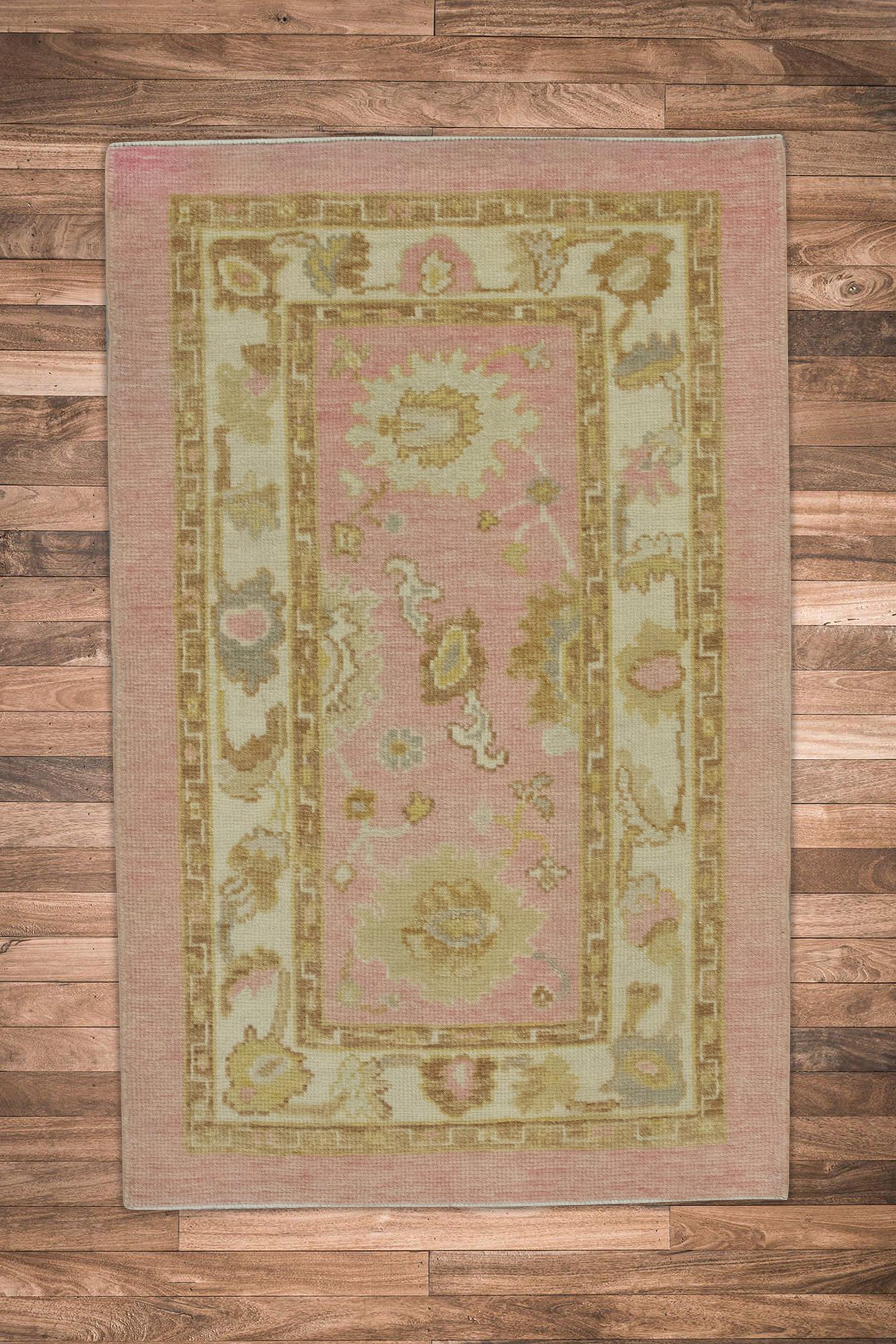 Turkish Oushak Rug 3' x 4'6" #6346
