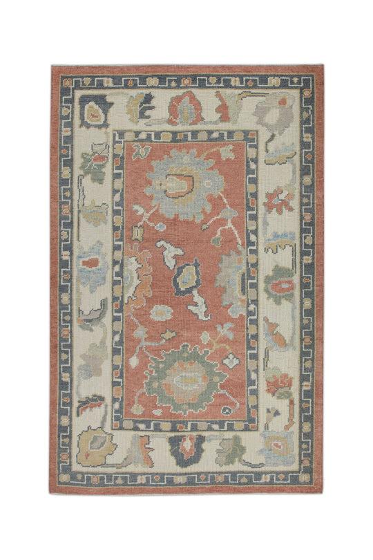 #10789 Turkish Oushak 3'8" x 5'8"