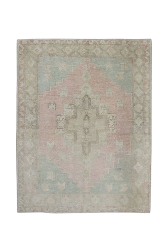 Turkish Vintage Handmade Oriental Rug 4'5" x 5'8" #11104