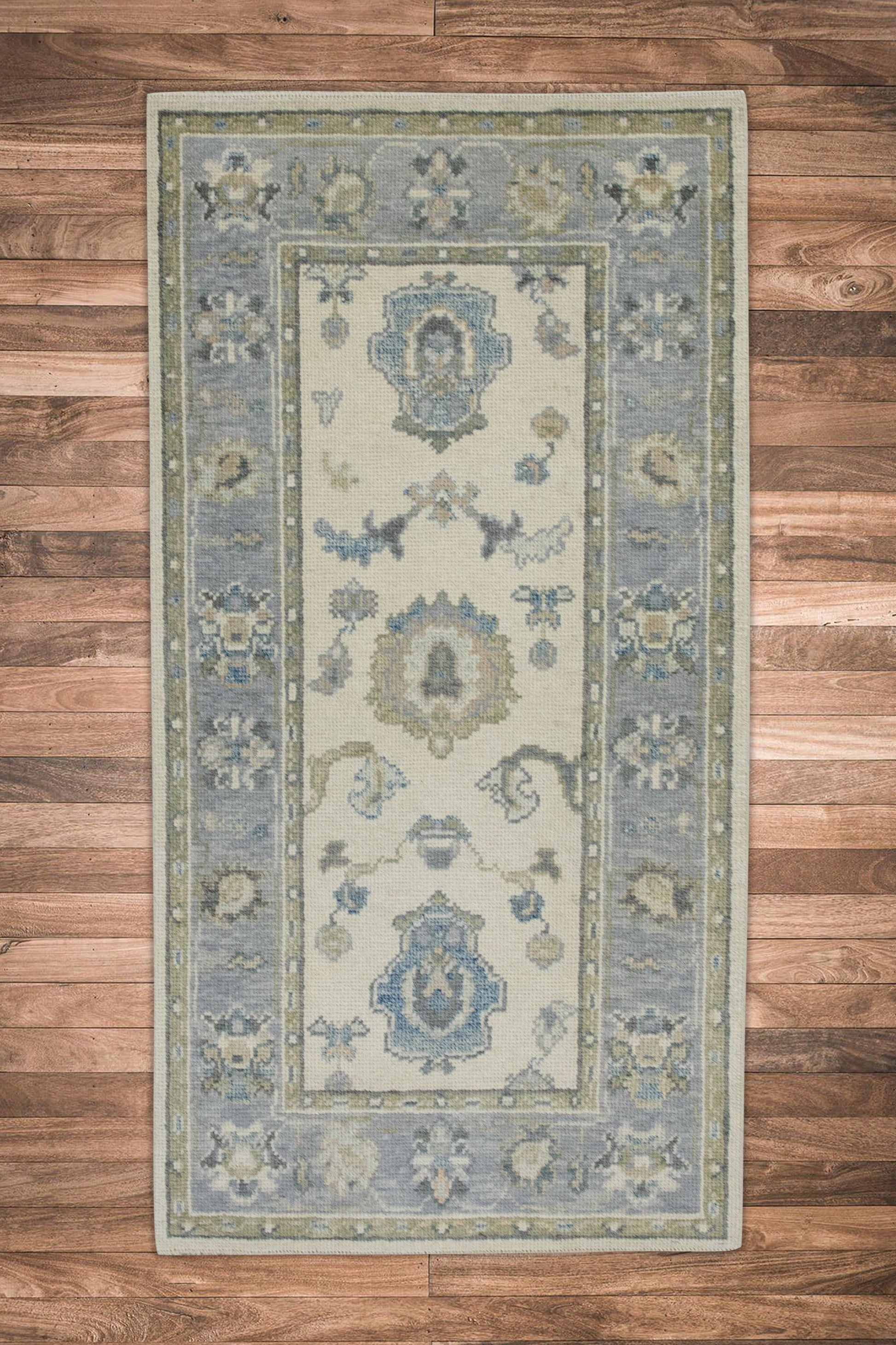 Turkish Oushak Rug 2'8" x 5'4" #7888