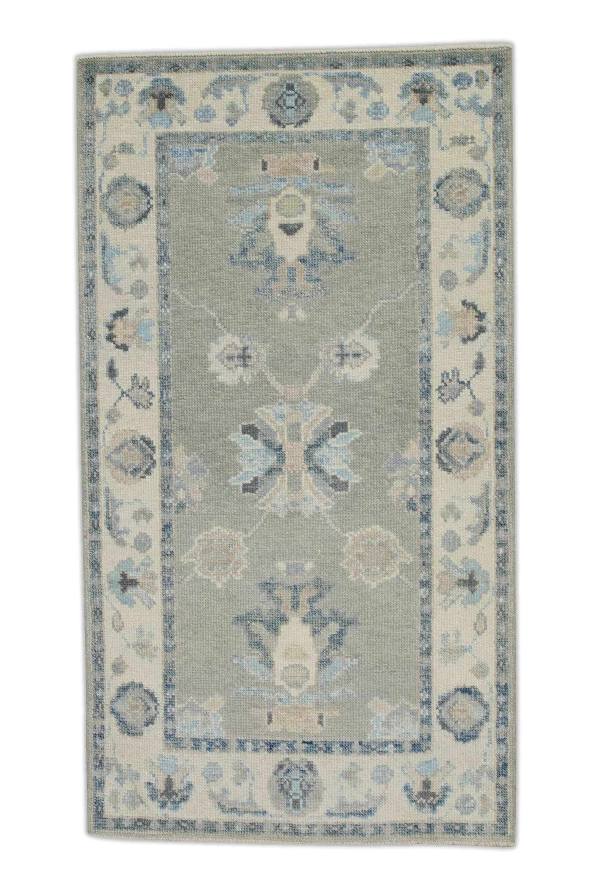 Turkish Oushak Rug 2'9" x 4'11" #7917
