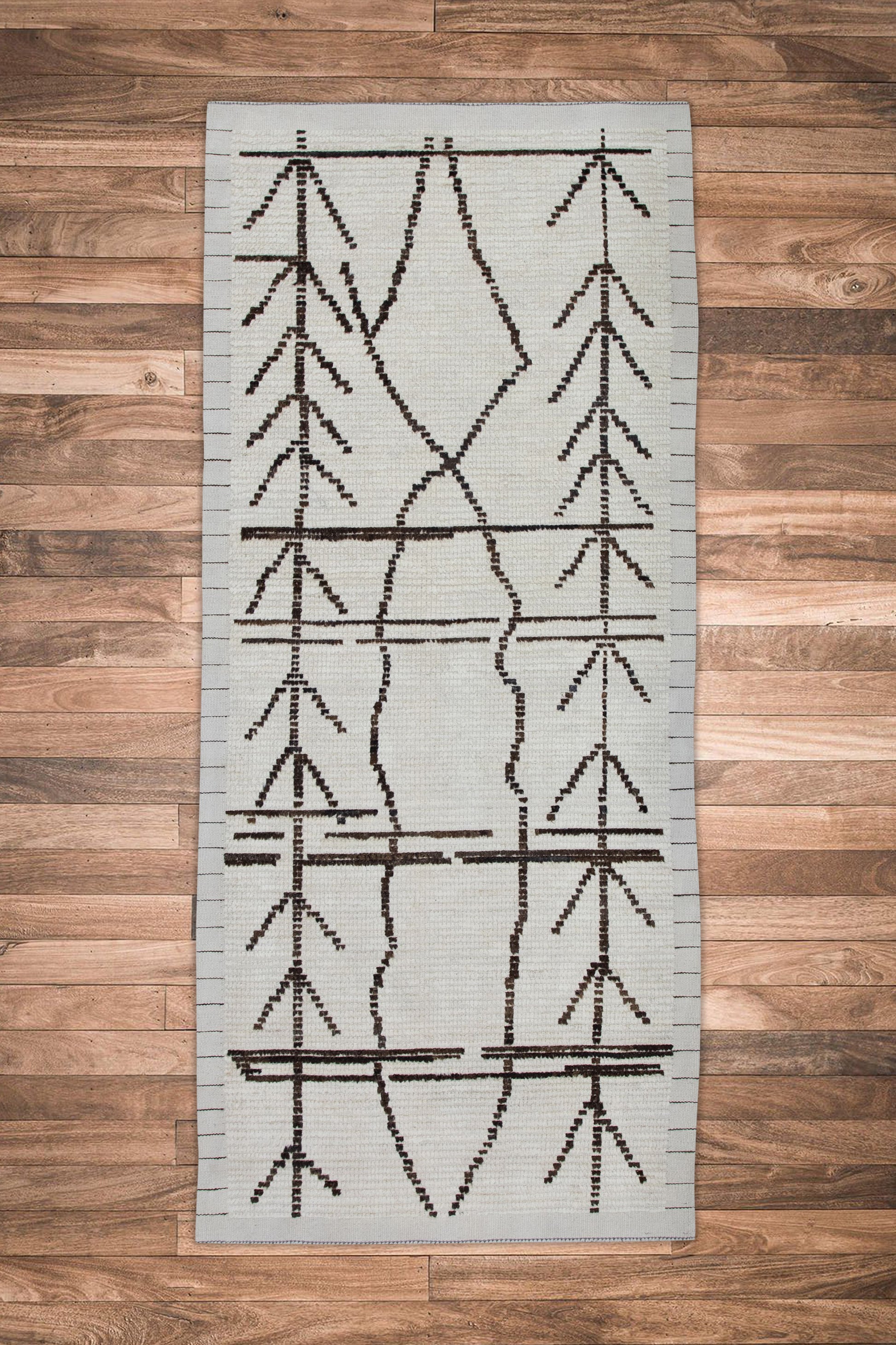 Turkish Tulu Rug Hand Knotted 2'8" x 6'8" #10790