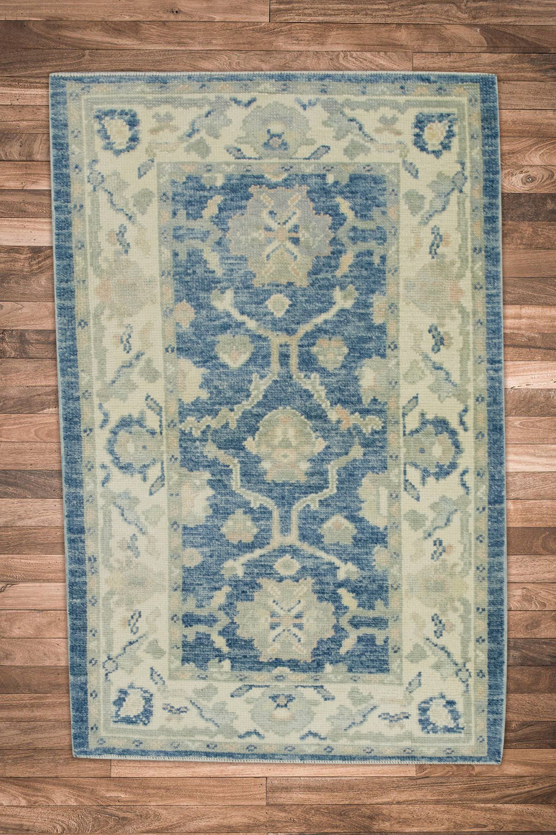 Turkish Oushak Rug 3' x 4'10" #8249