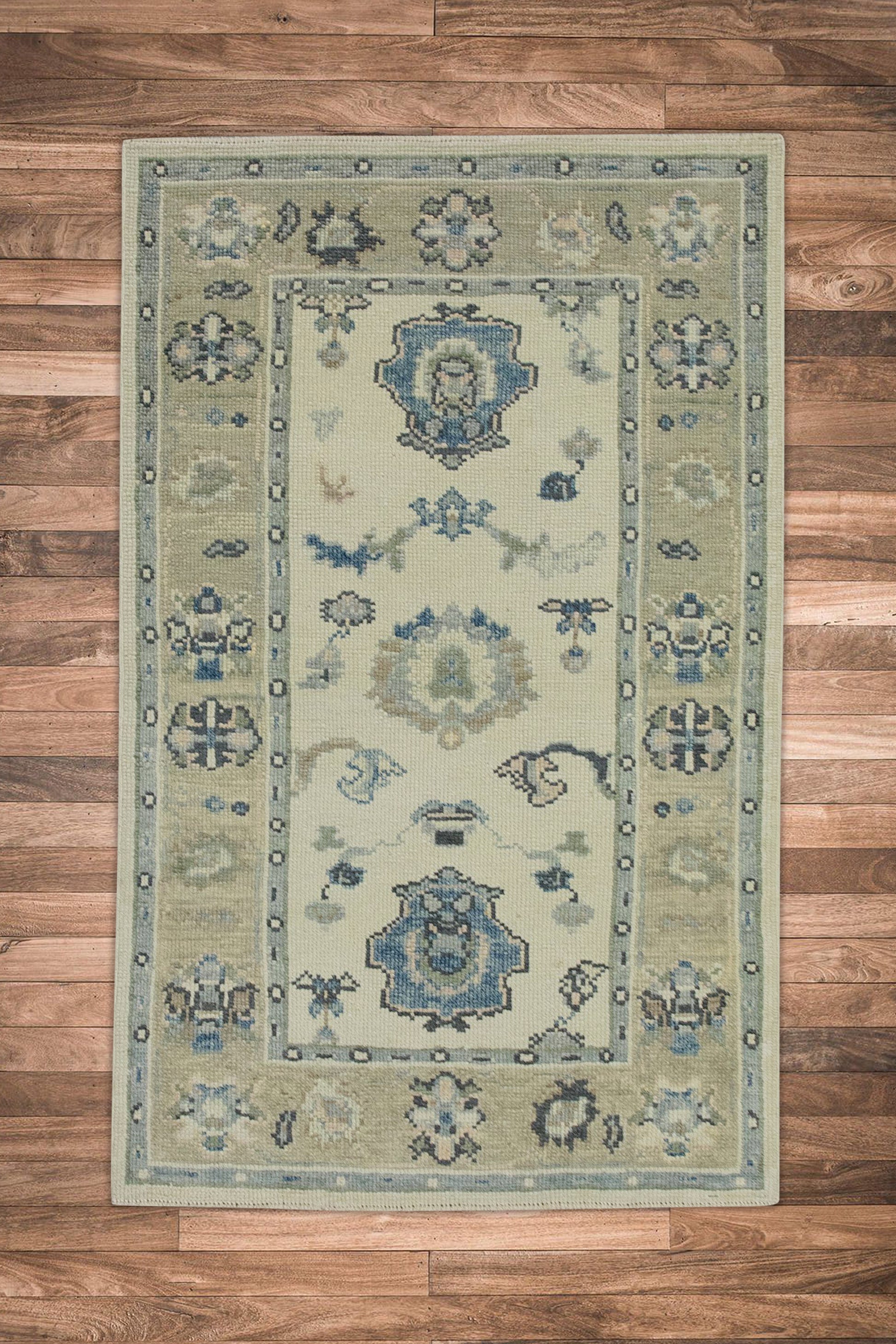 Turkish Oushak Rug 3' x 4'8" #7702