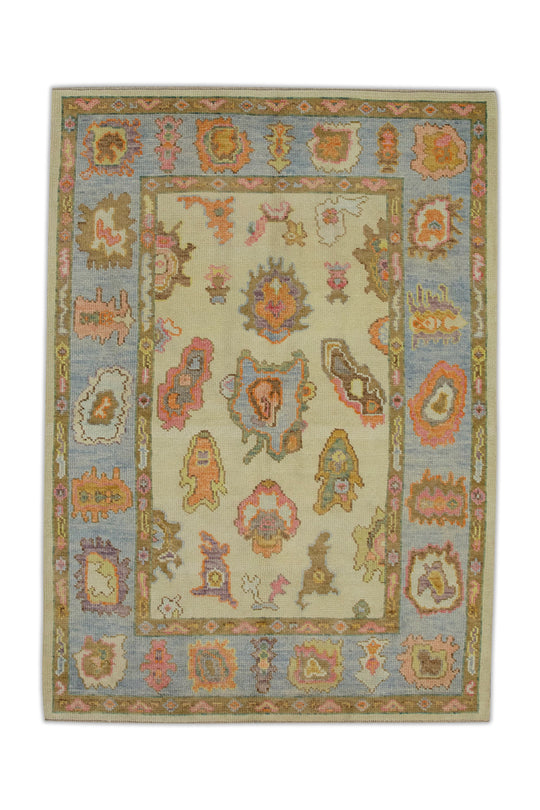 #2265 Turkish Oushak 4'1" x 6'3"