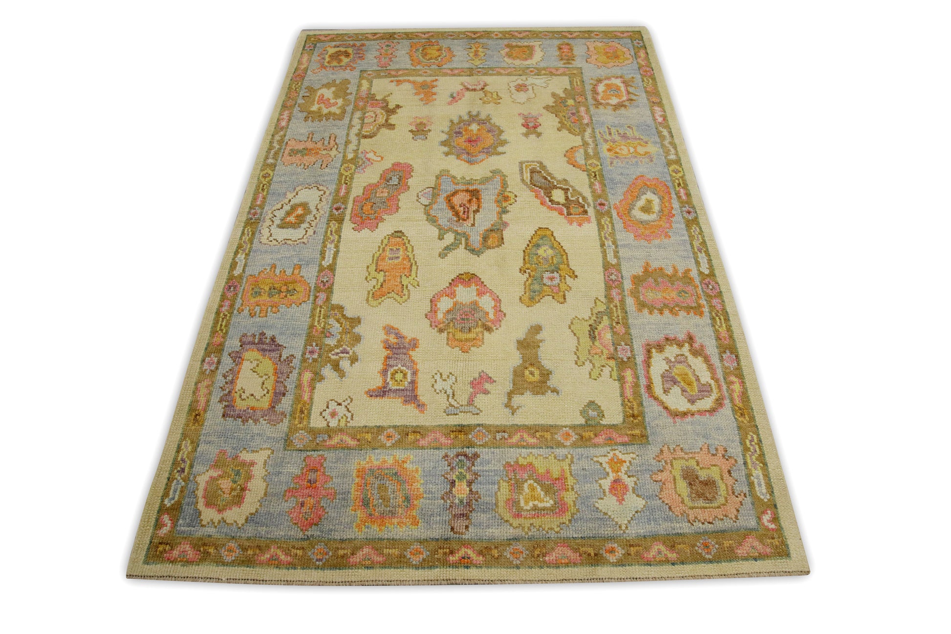 Turkish Oushak Rug 4'1" x 6'3" #2265
