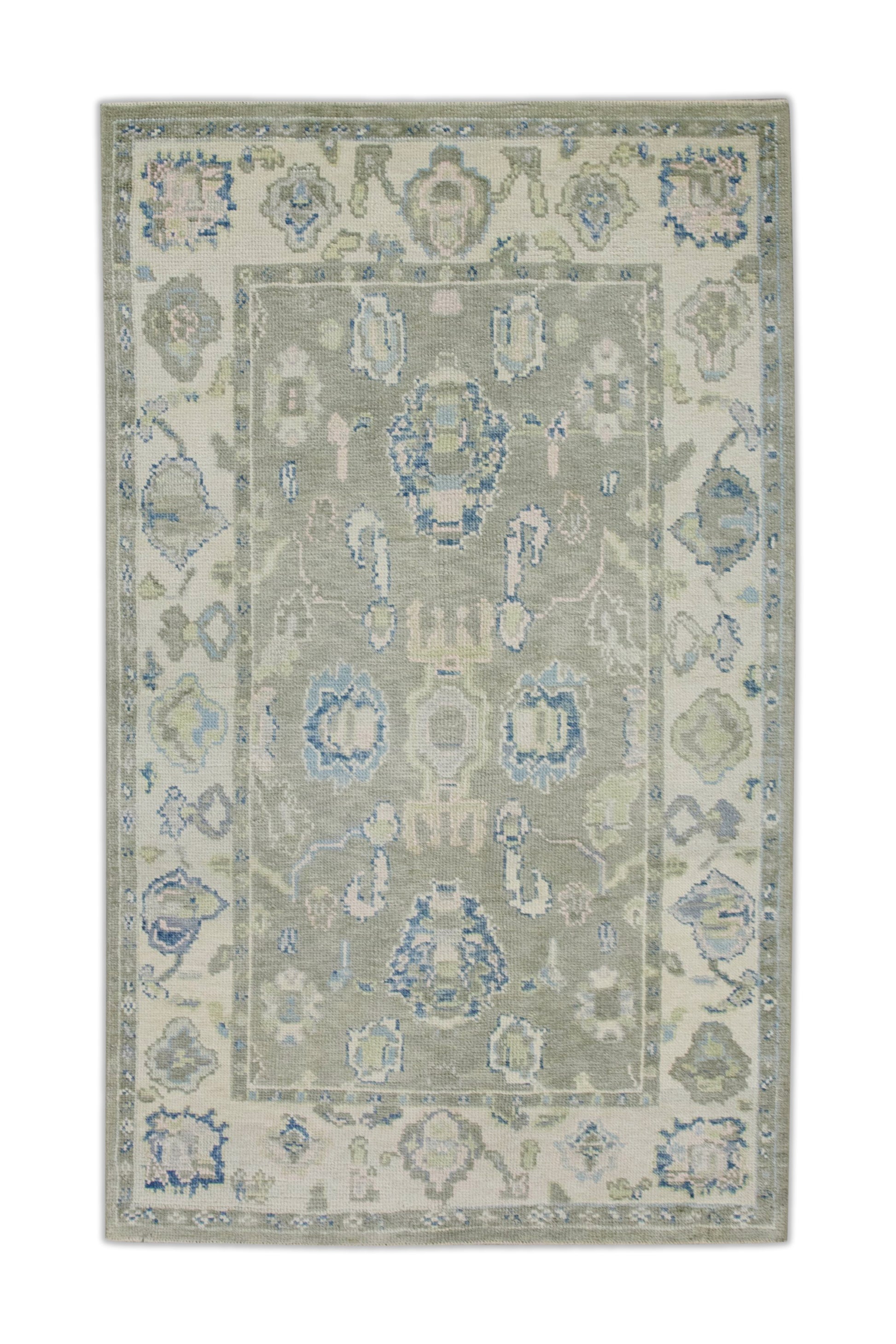 Turkish Oushak Rug 3'10" x 6'6" #7546