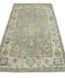 Turkish Oushak Rug 3'10" x 6'6" #7546
