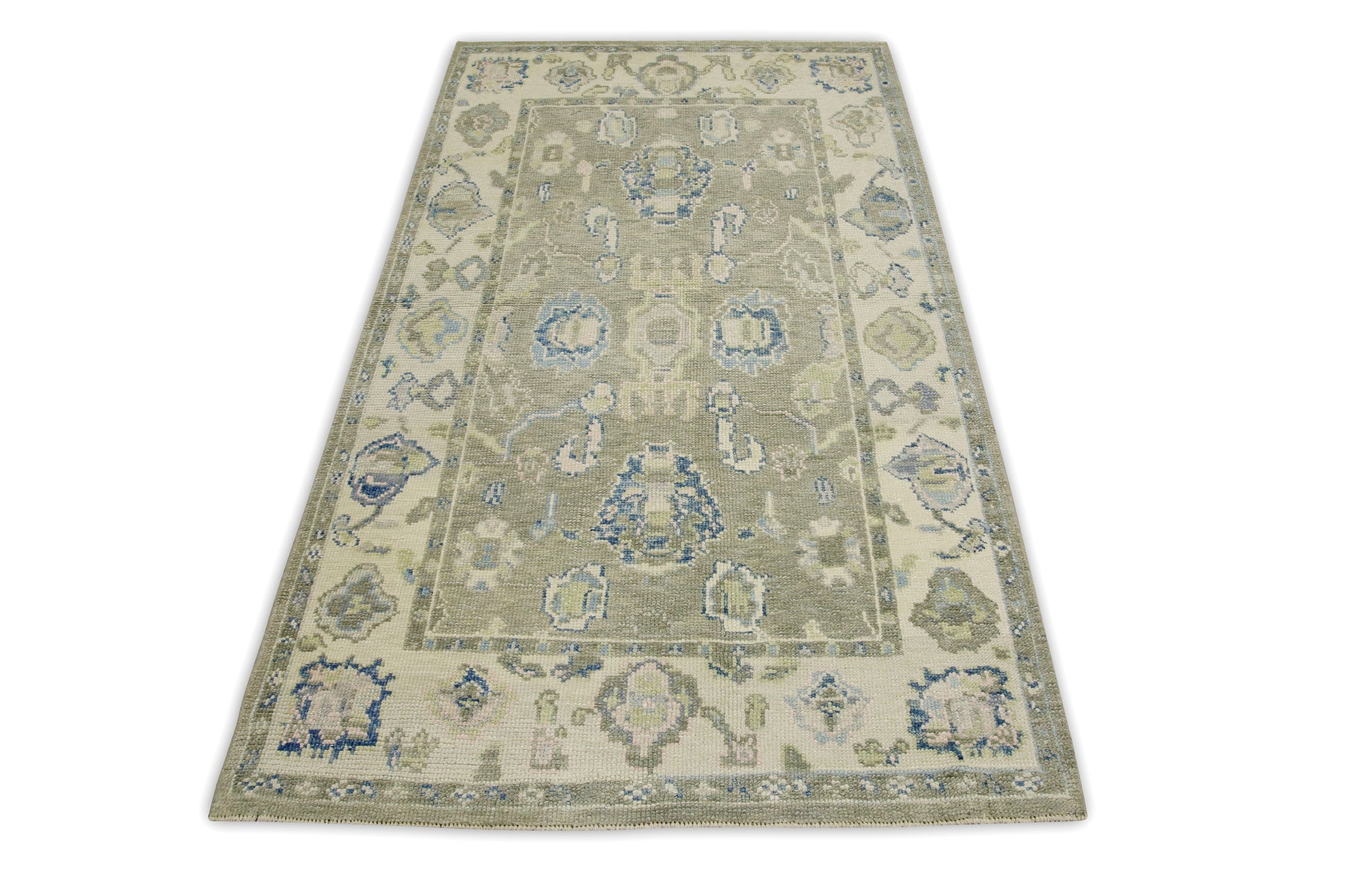 Turkish Oushak Rug 3'10" x 6'6" #7546