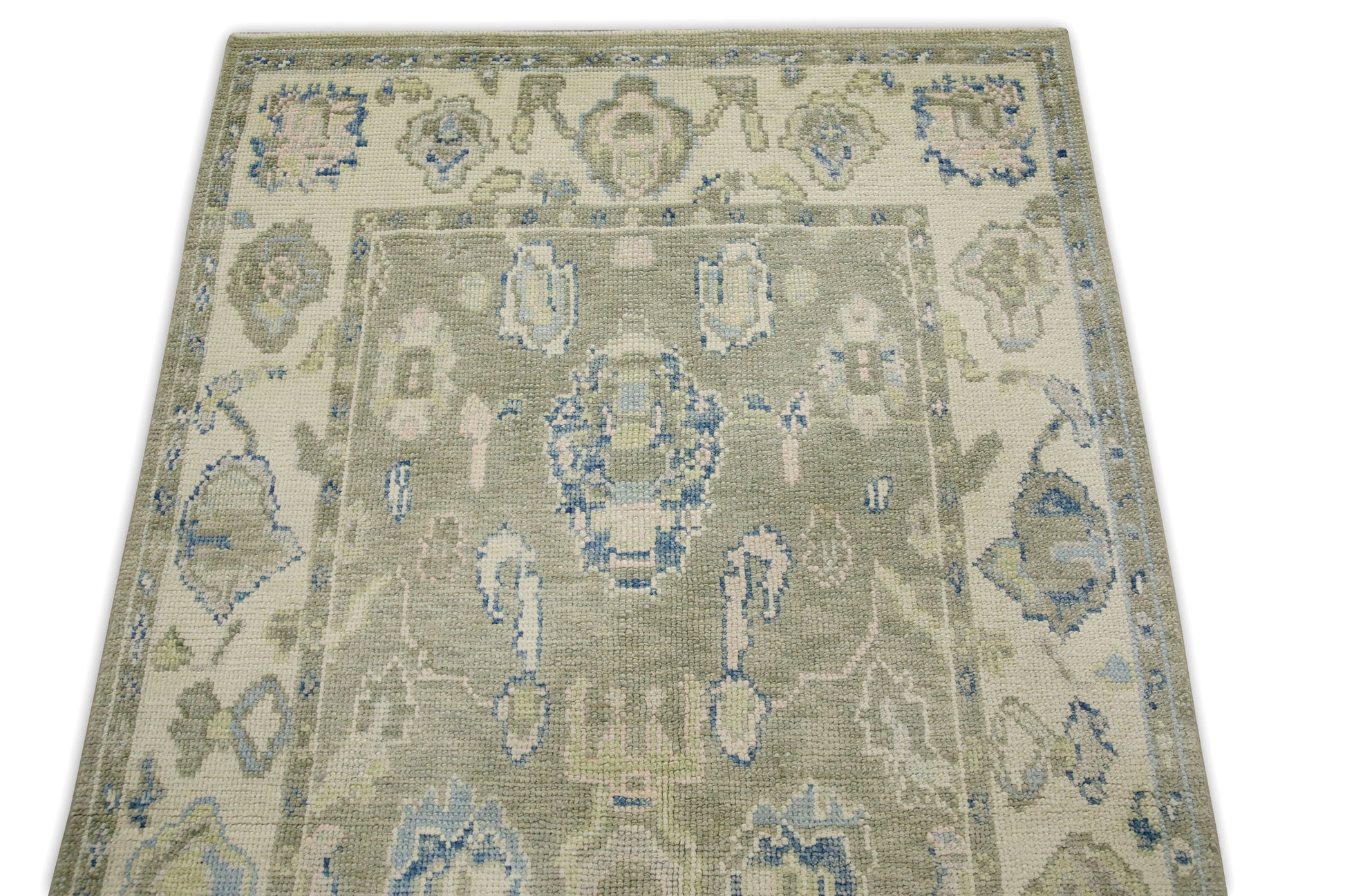 Turkish Oushak Rug 3'10" x 6'6" #7546