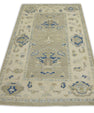Turkish Oushak Rug 3'8" x 5'10" #7886