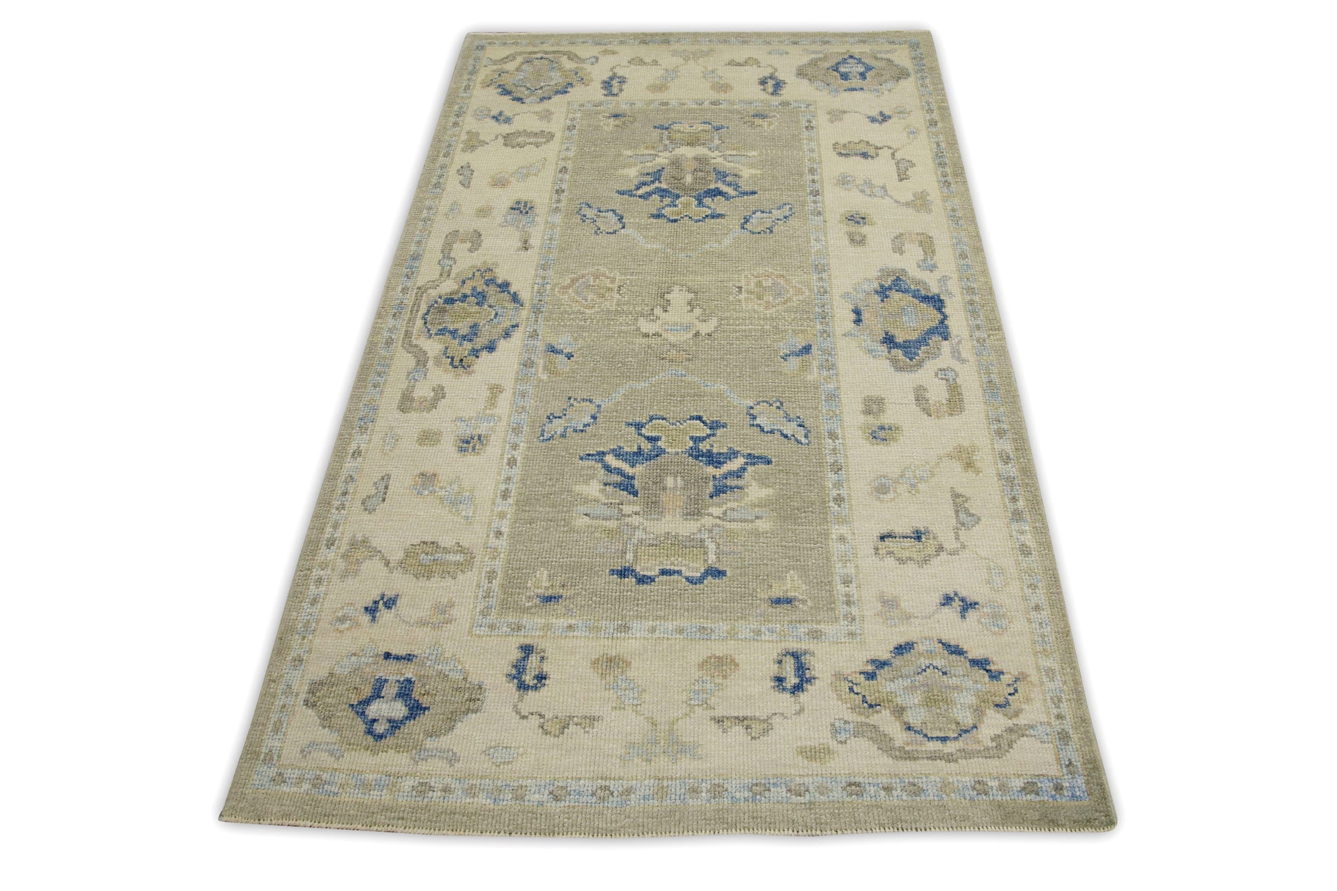 Turkish Oushak Rug 3'8" x 5'10" #7886