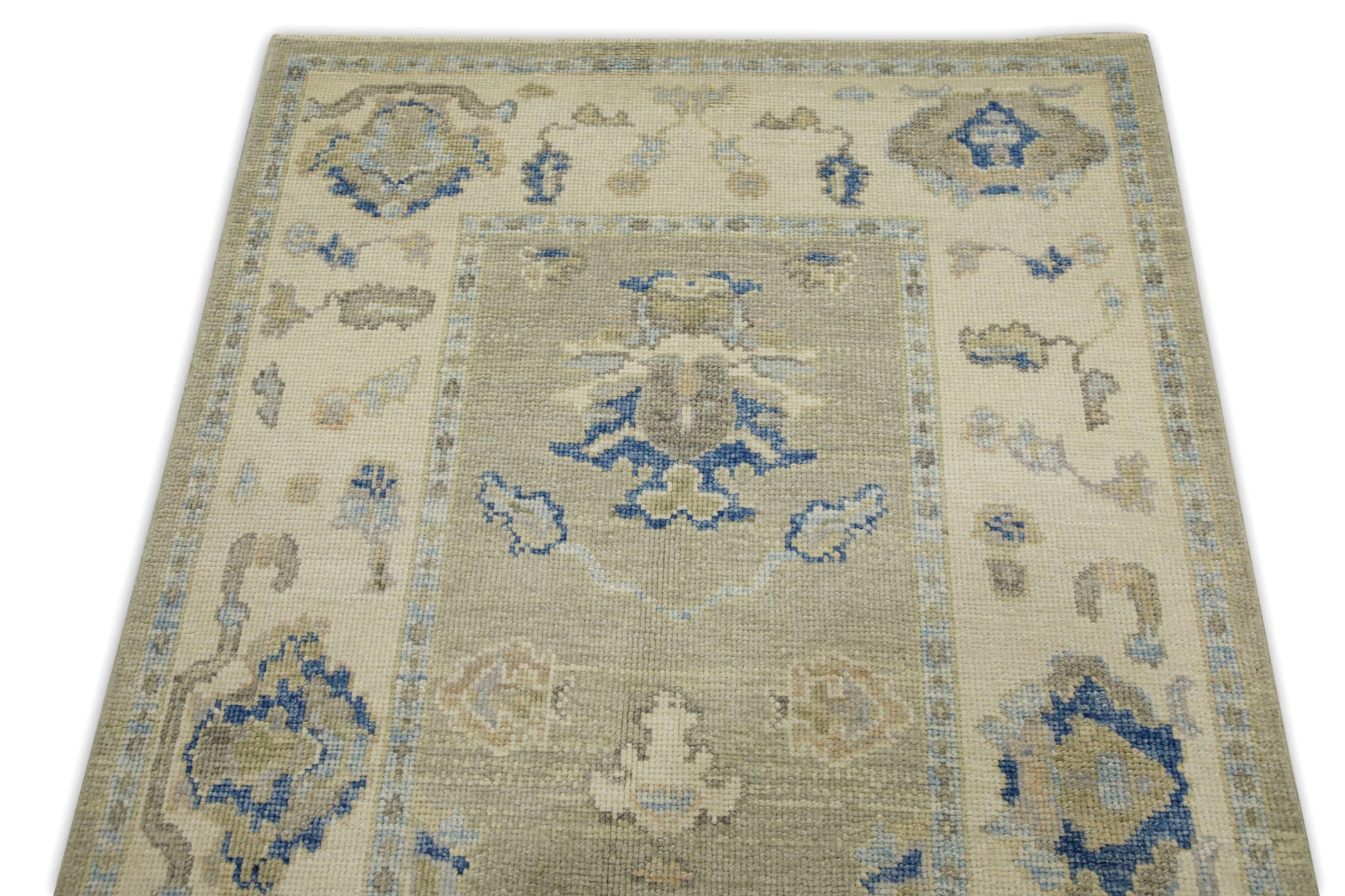 Turkish Oushak Rug 3'8" x 5'10" #7886