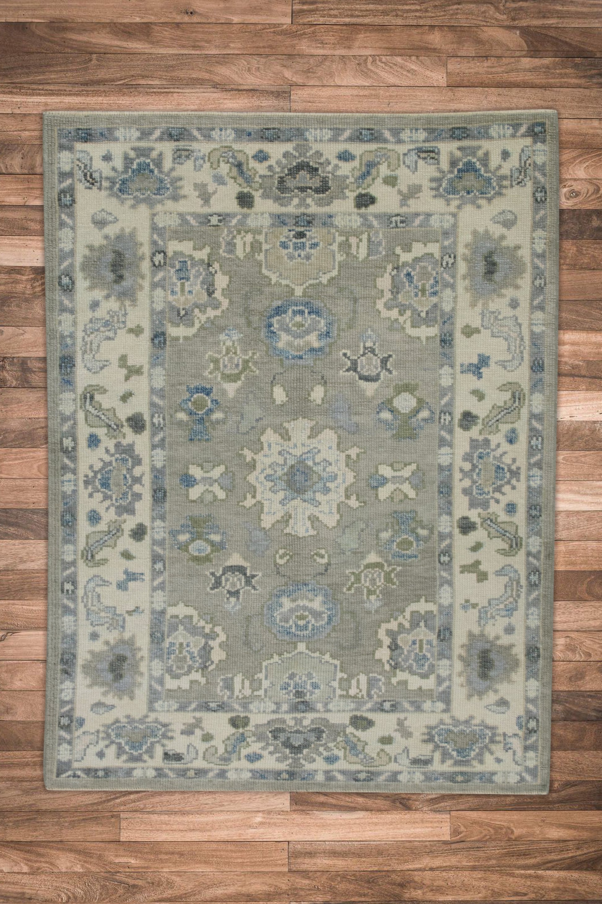 Turkish Oushak Rug 4' x 5'8" #7511