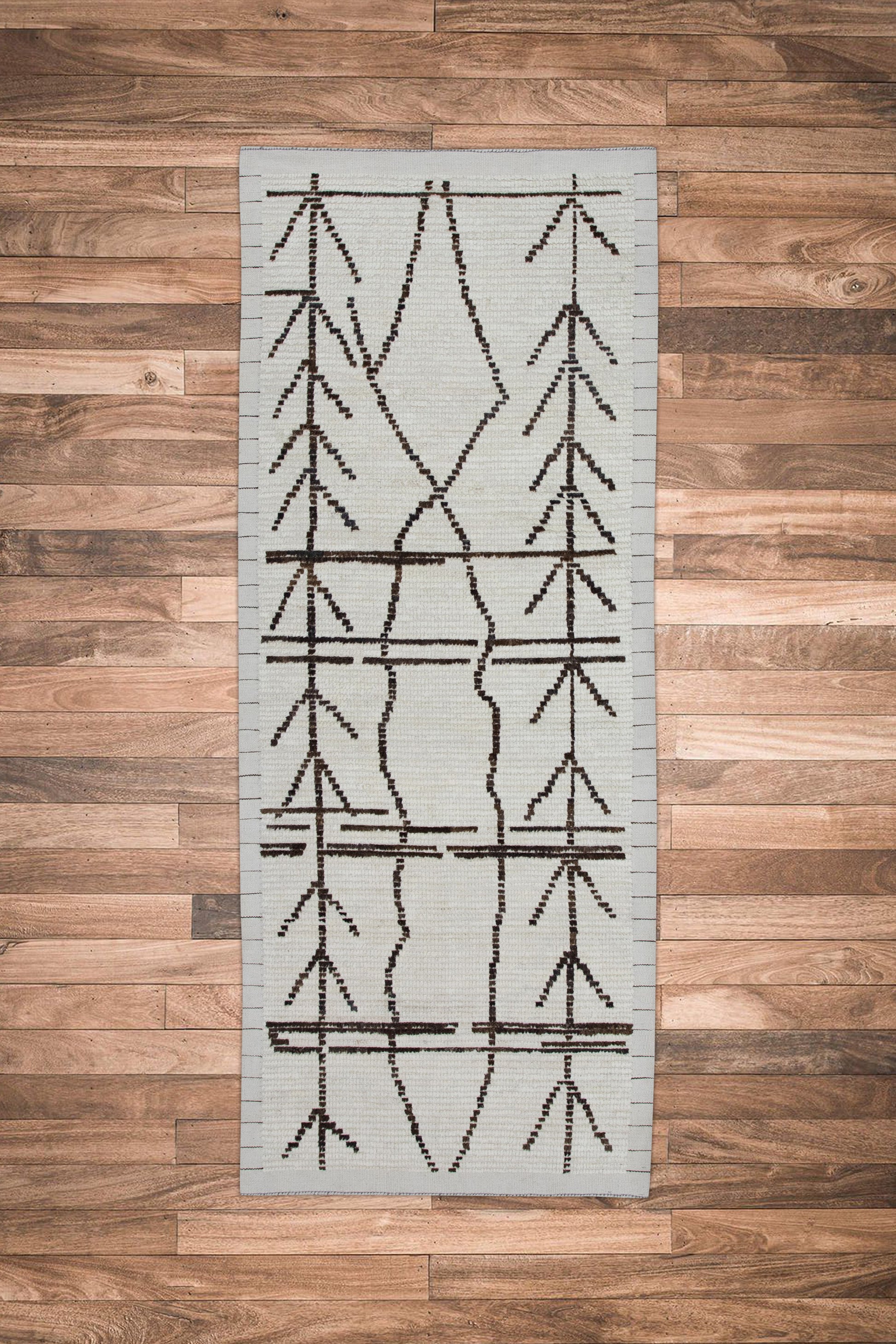Turkish Tulu Rug Hand Knotted 2'8" x 6'8" #10816