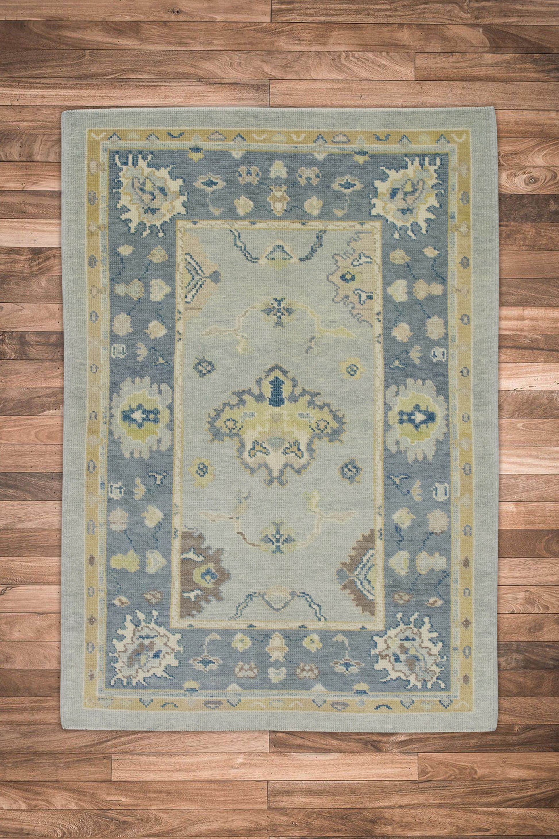 Turkish Oushak Rug 4' x 6'1" #8167