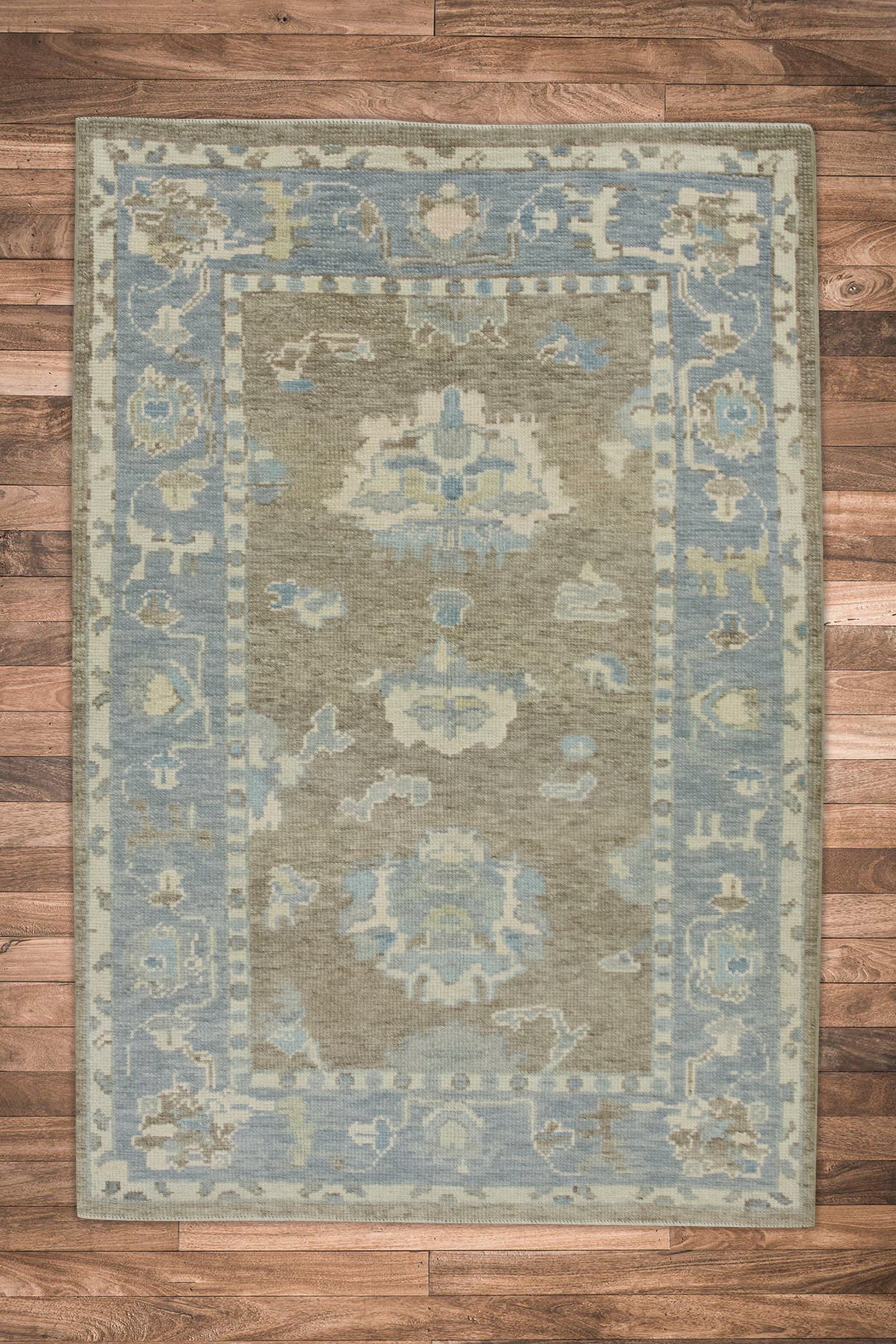 Turkish Oushak Rug 3'8" x 5'4" #8180