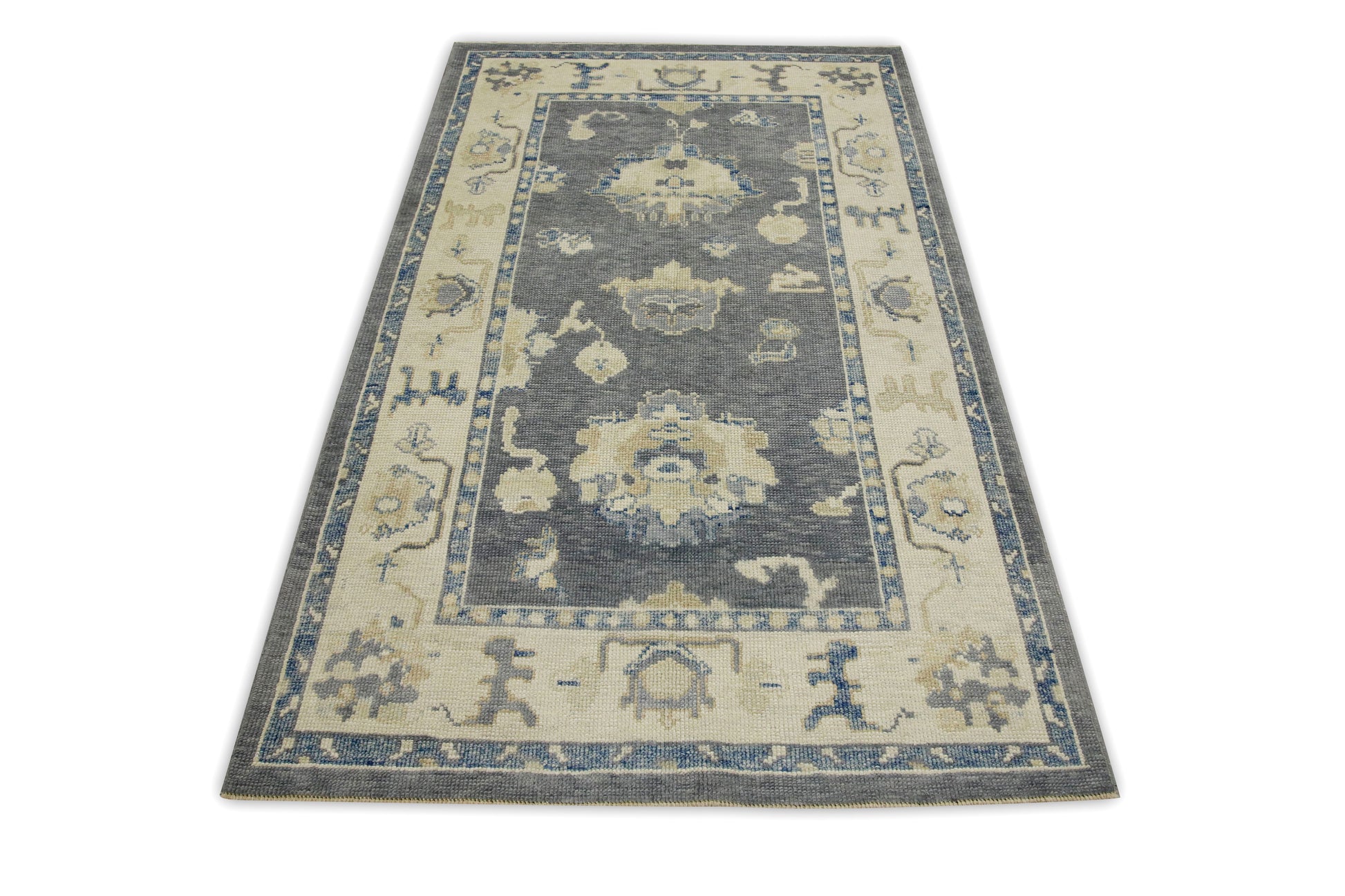Turkish Oushak Rug 3'10" x 6'2" #7648