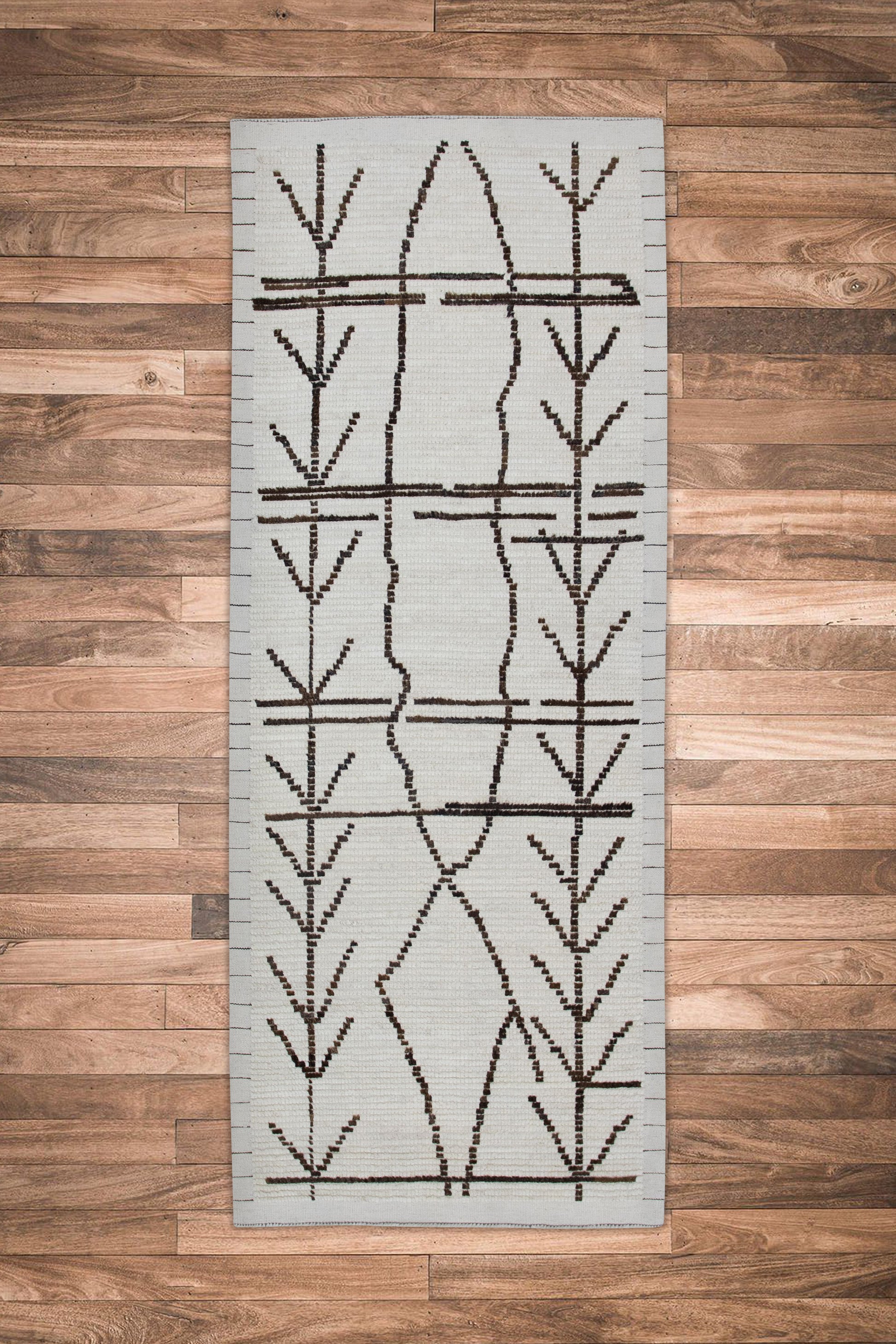 Turkish Tulu Rug Hand Knotted 2'9" x 6'9" #11306