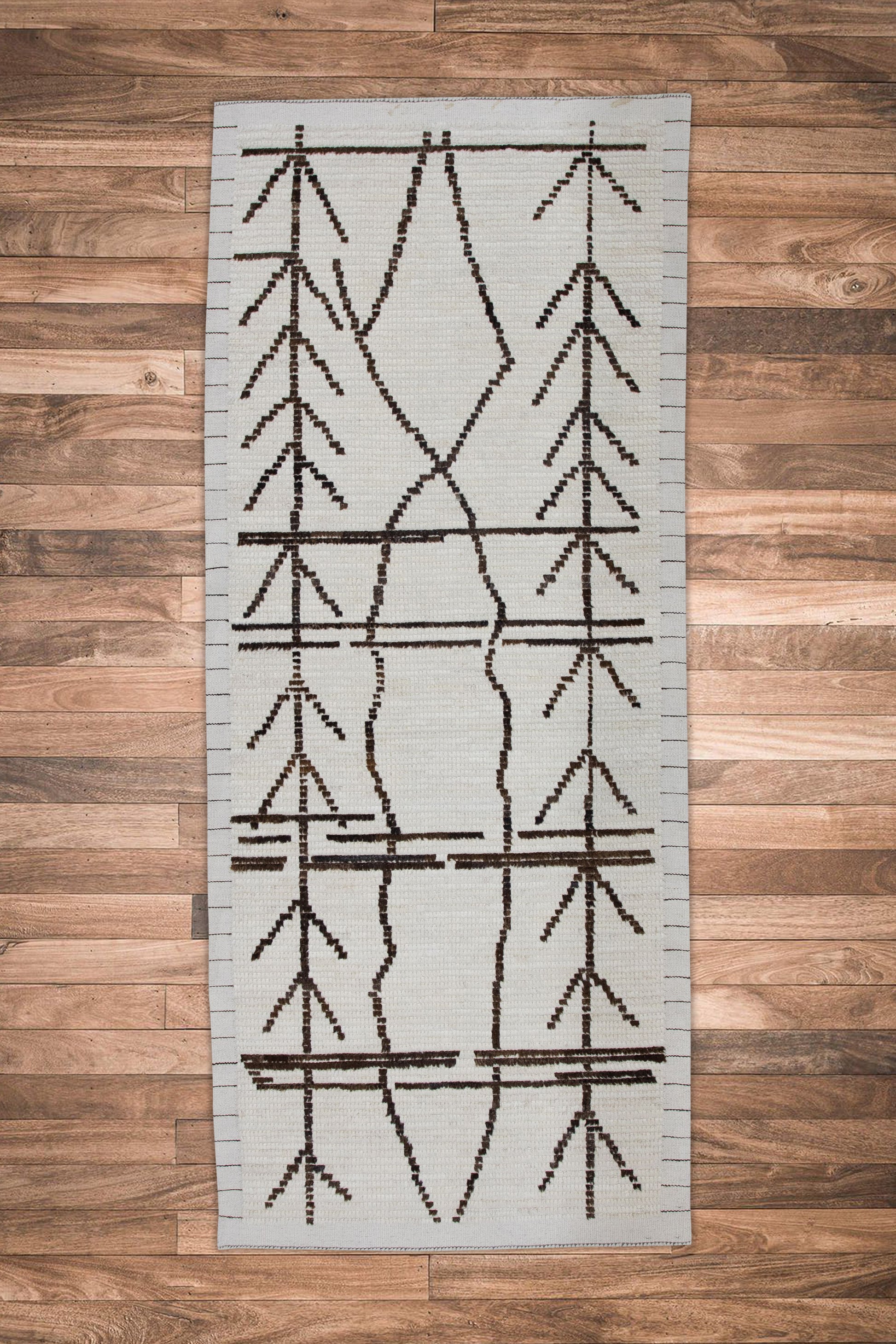 Turkish Tulu Rug Hand Knotted 2'9" x 6'9" #11266