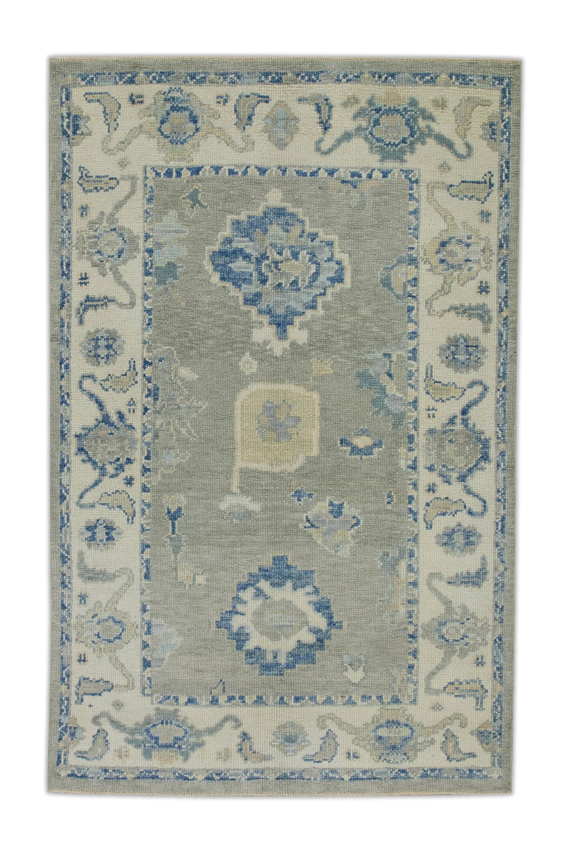 Turkish Oushak Rug 3'10" x 5'10" #8029