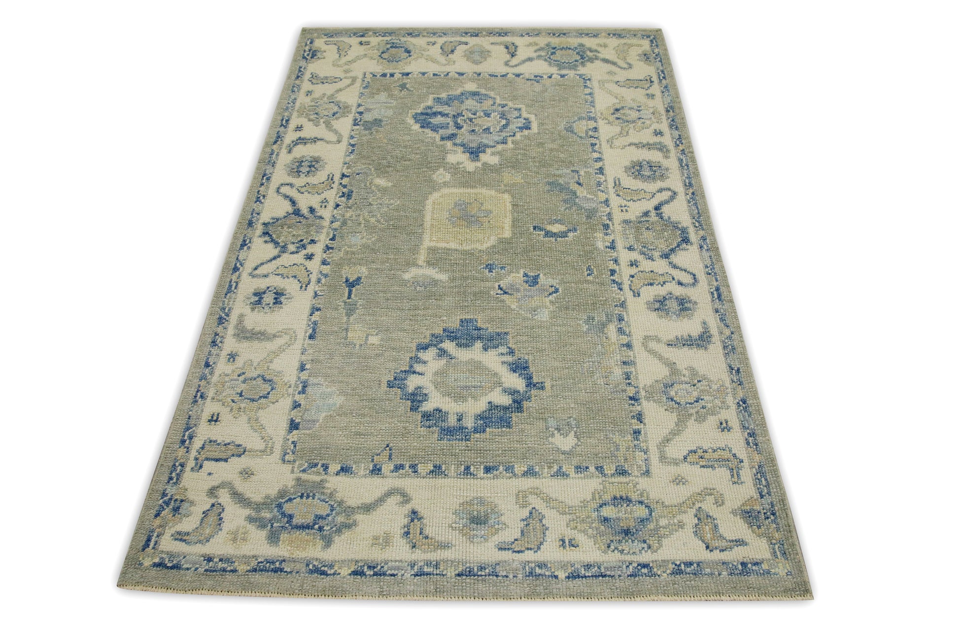 Turkish Oushak Rug 3'10" x 5'10" #8029