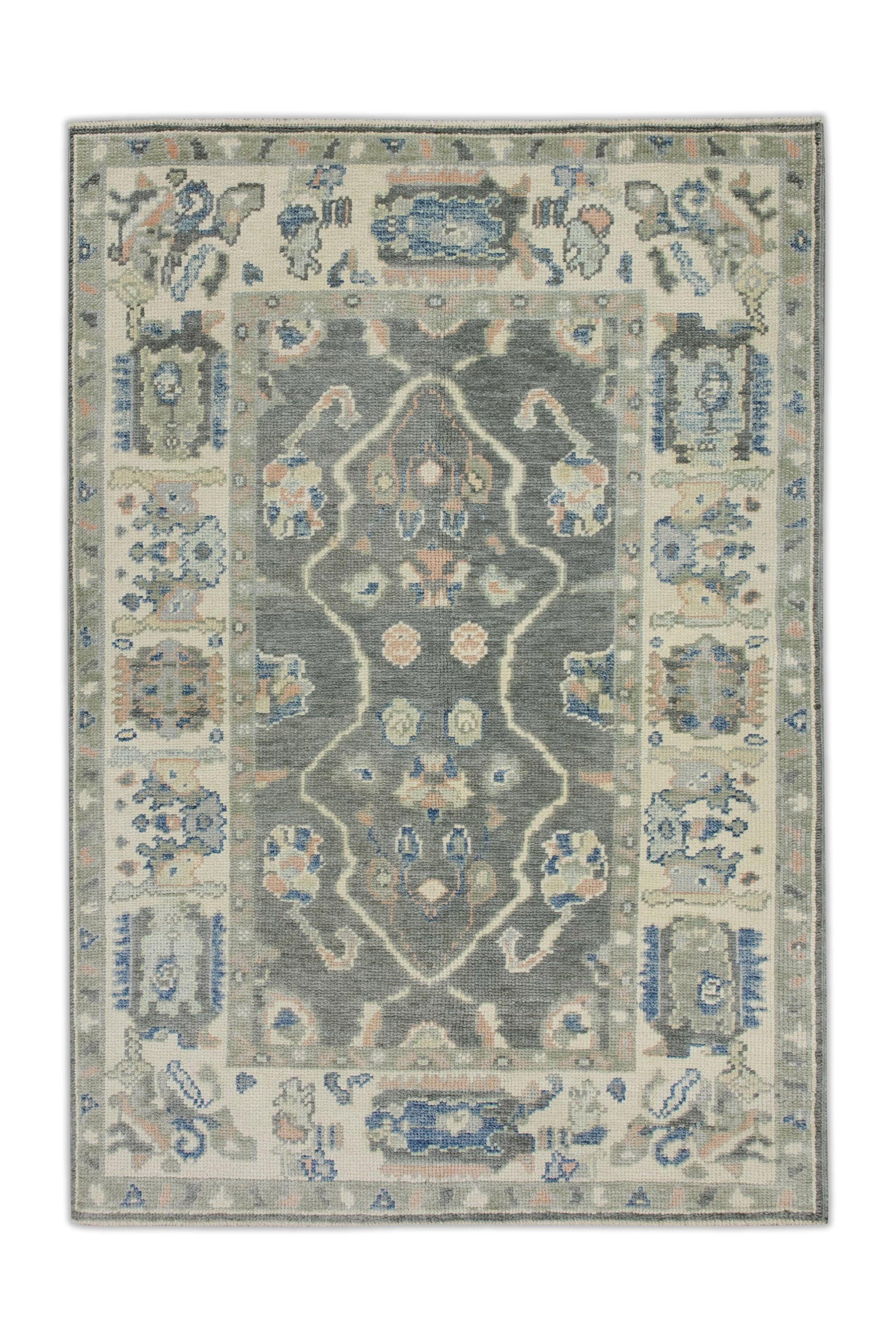 Turkish Oushak Rug 4' x 5'10" #8025