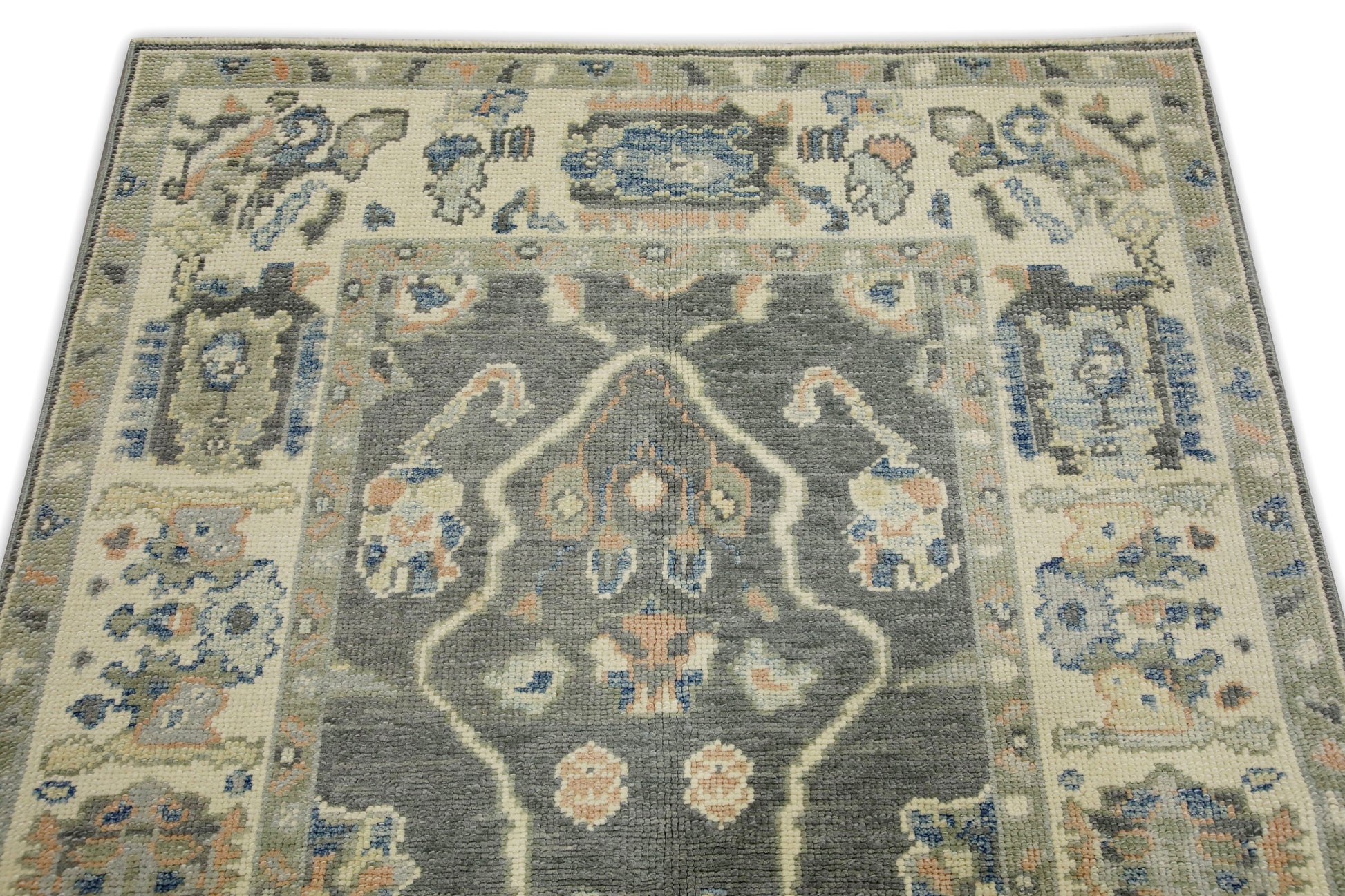 Turkish Oushak Rug 4' x 5'10" #8025
