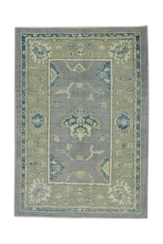 #7846 Turkish Oushak 4'1" x 5'10"