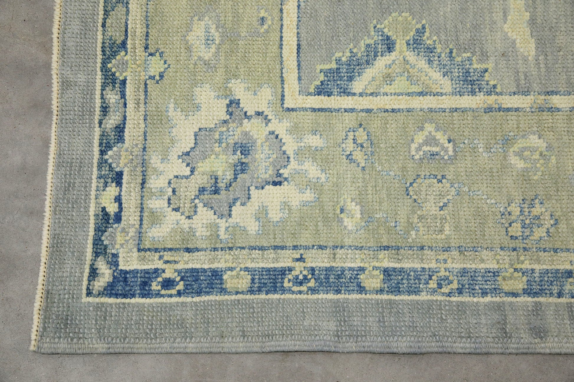 Turkish Oushak Rug 4'1" x 5'10" #7846