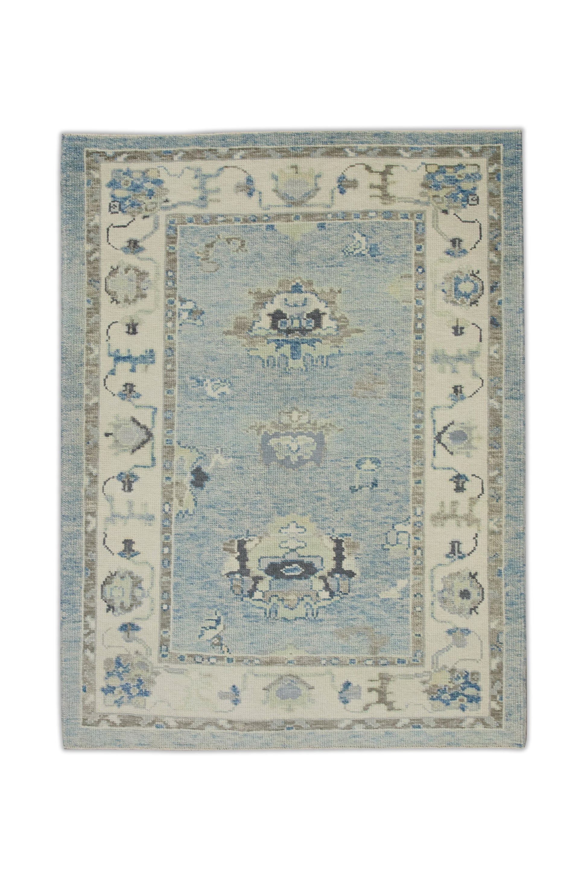 Turkish Oushak Rug 4' x 5'7" #8171