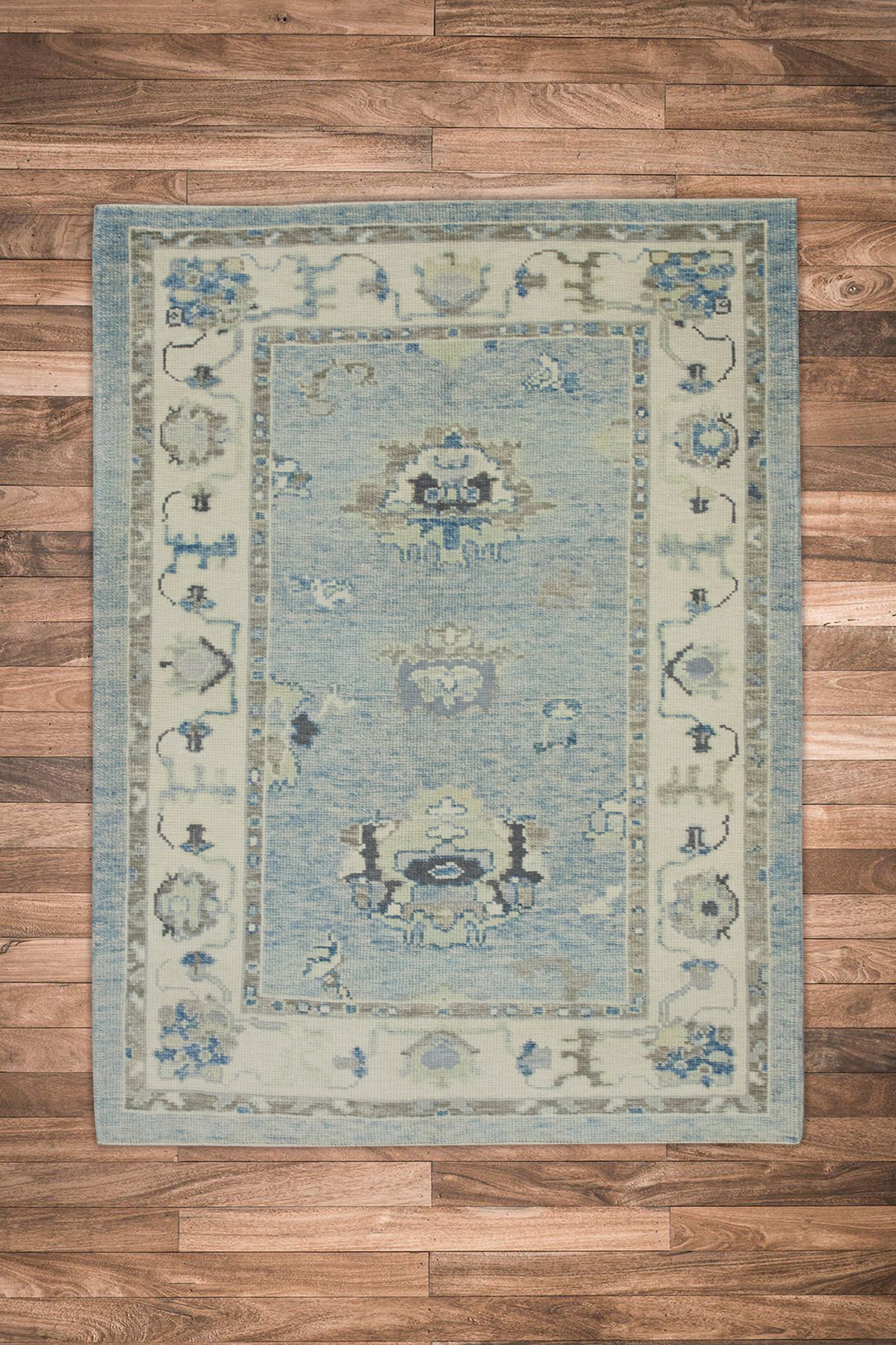 Turkish Oushak Rug 4' x 5'7" #8171