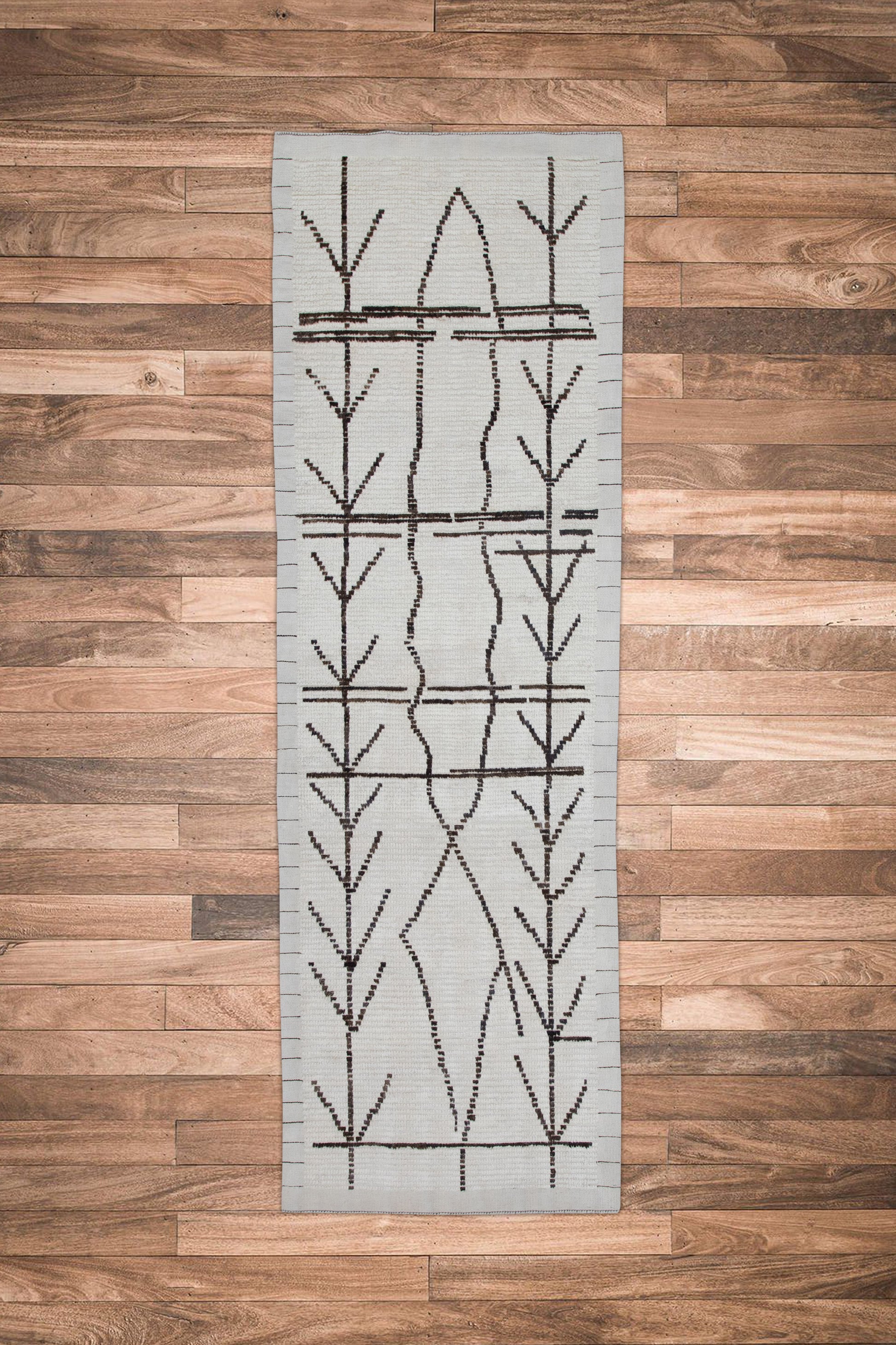 Turkish Tulu Rug Hand Knotted 2'8" x 8'2" #10808