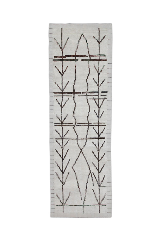 #10808 Hand Knotted Turkish Tulu Rug 2'8" x 8'2"