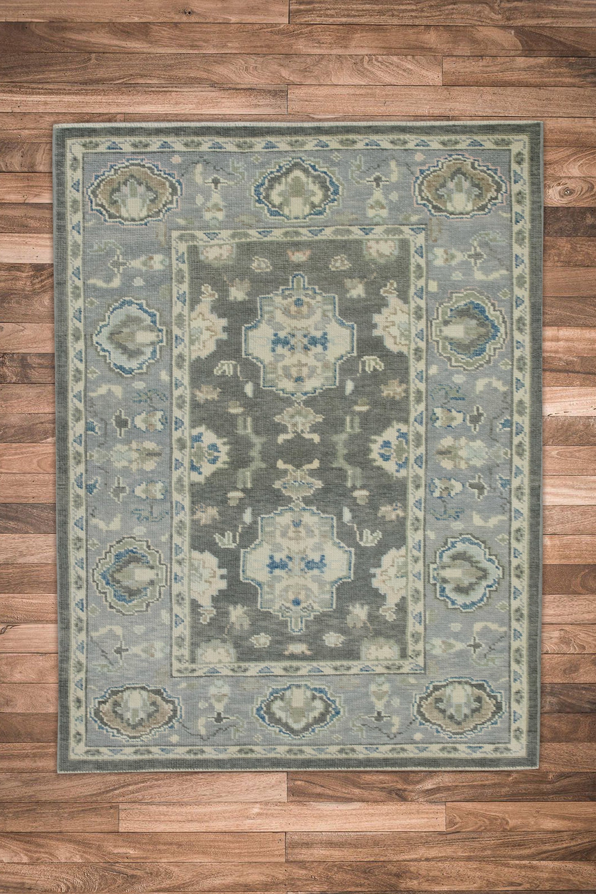 Turkish Oushak Rug 3'11" x 5'9" #8068