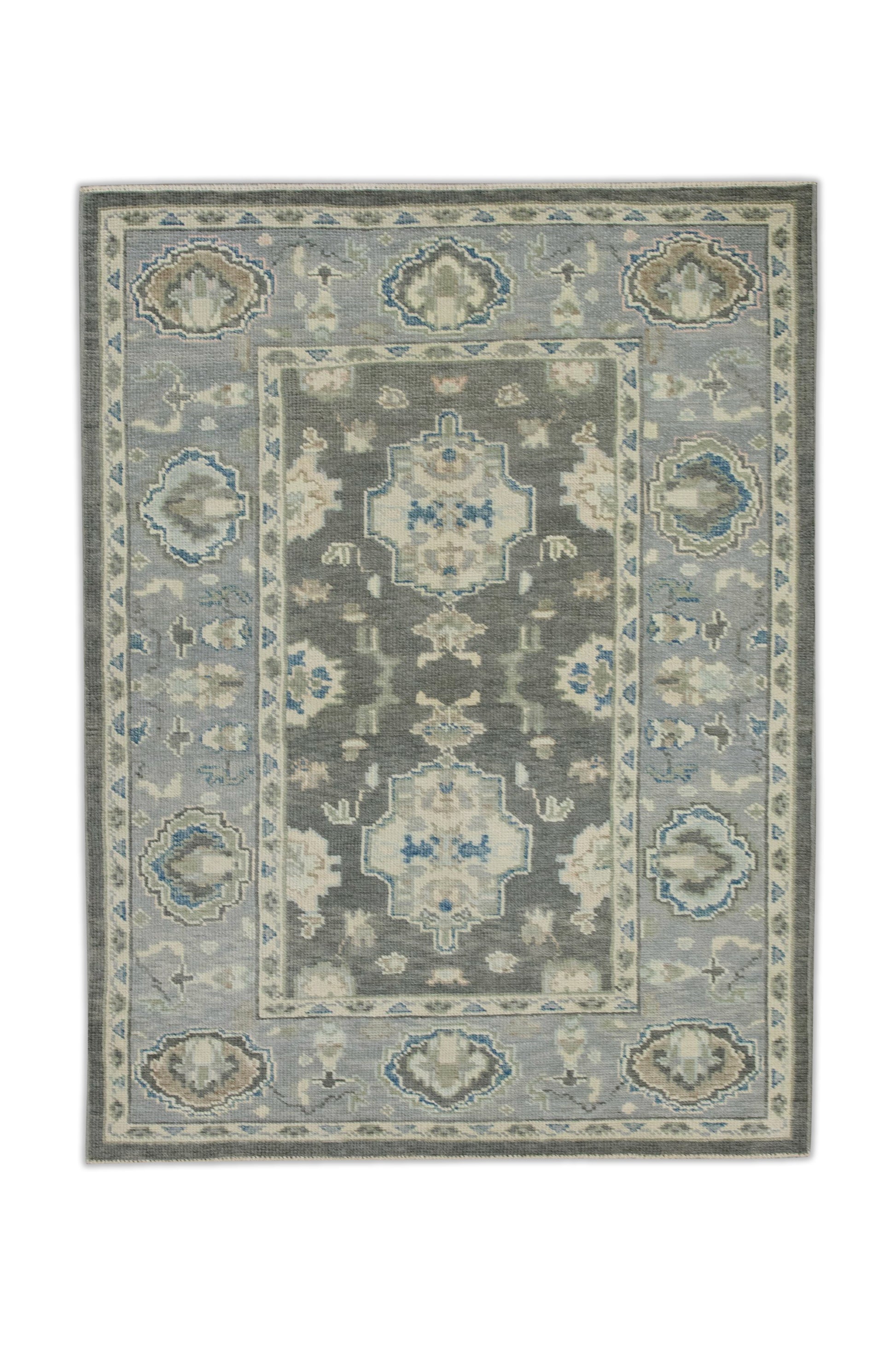 Turkish Oushak Rug 3'11" x 5'9" #8068