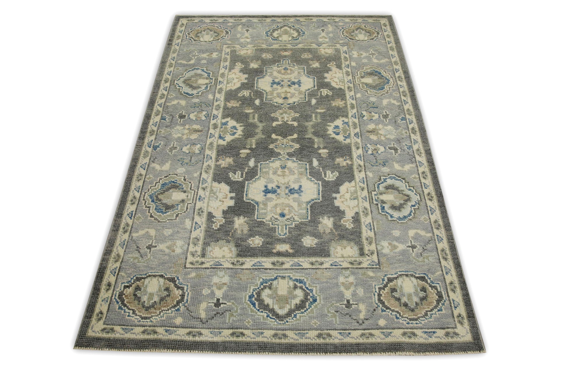 Turkish Oushak Rug 3'11" x 5'9" #8068