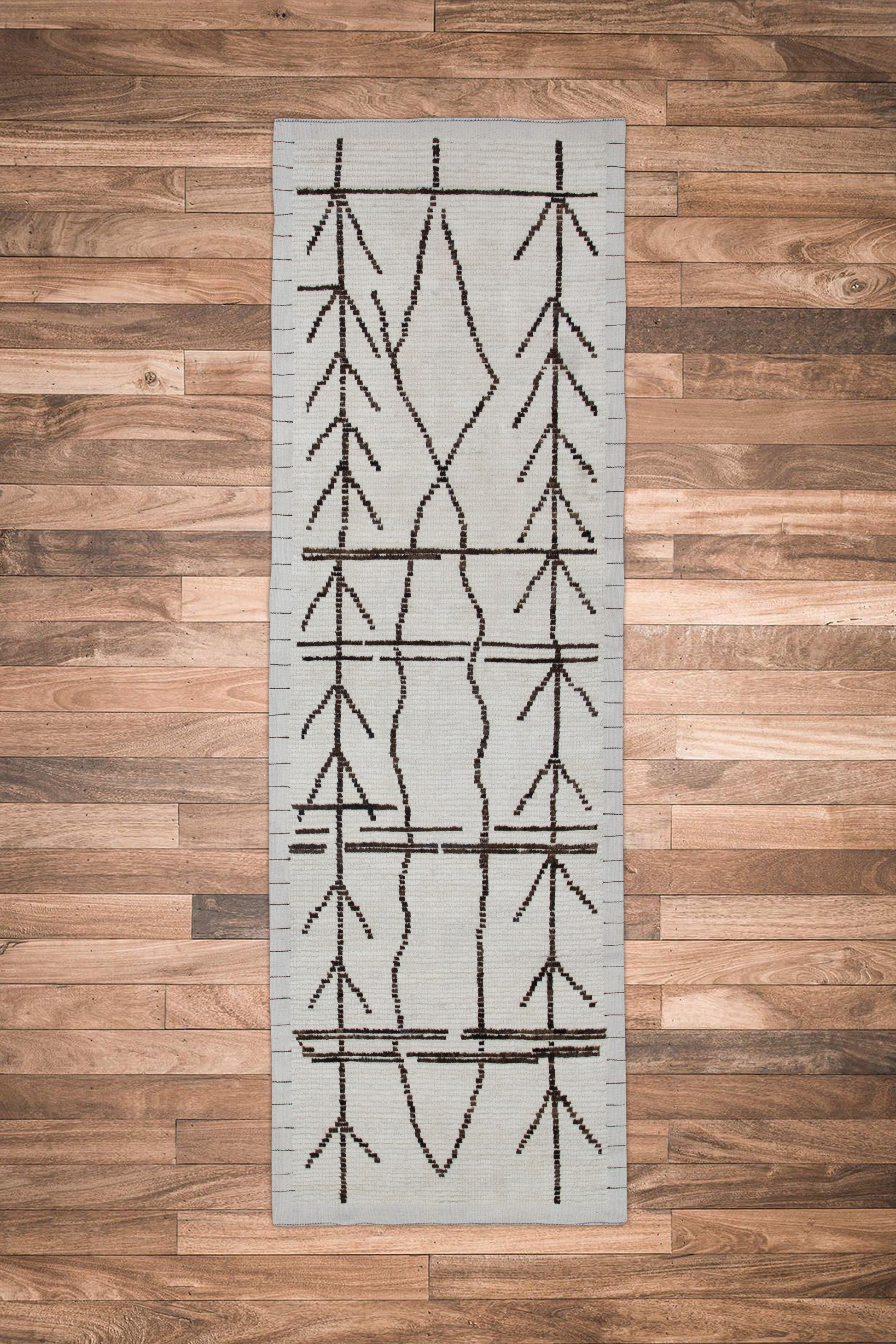 Turkish Tulu Rug Hand Knotted 2'8" x 8'3" #10829