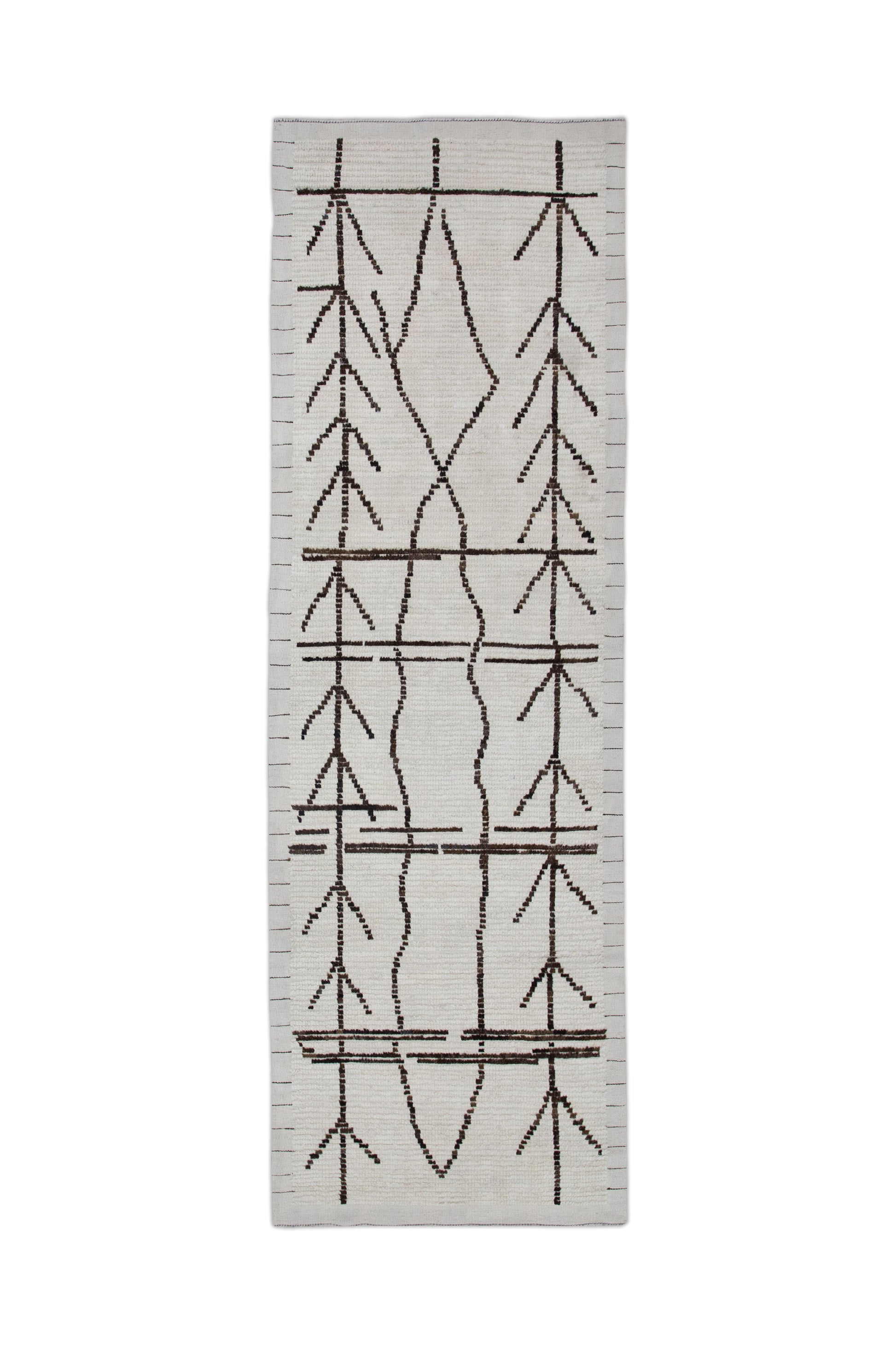 Turkish Tulu Rug Hand Knotted 2'8" x 8'3" #10829