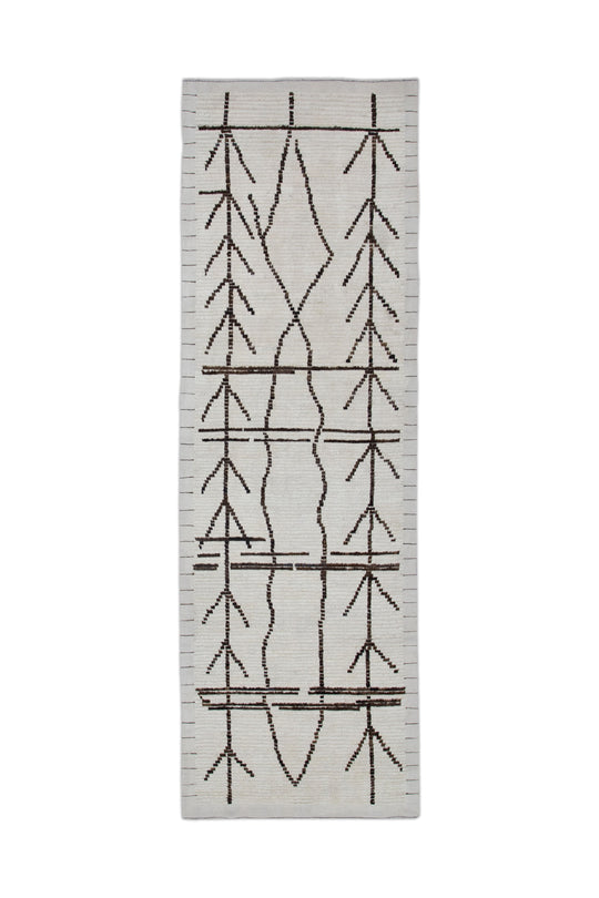 #10829 Hand Knotted Turkish Tulu Rug 2'8" x 8'3"