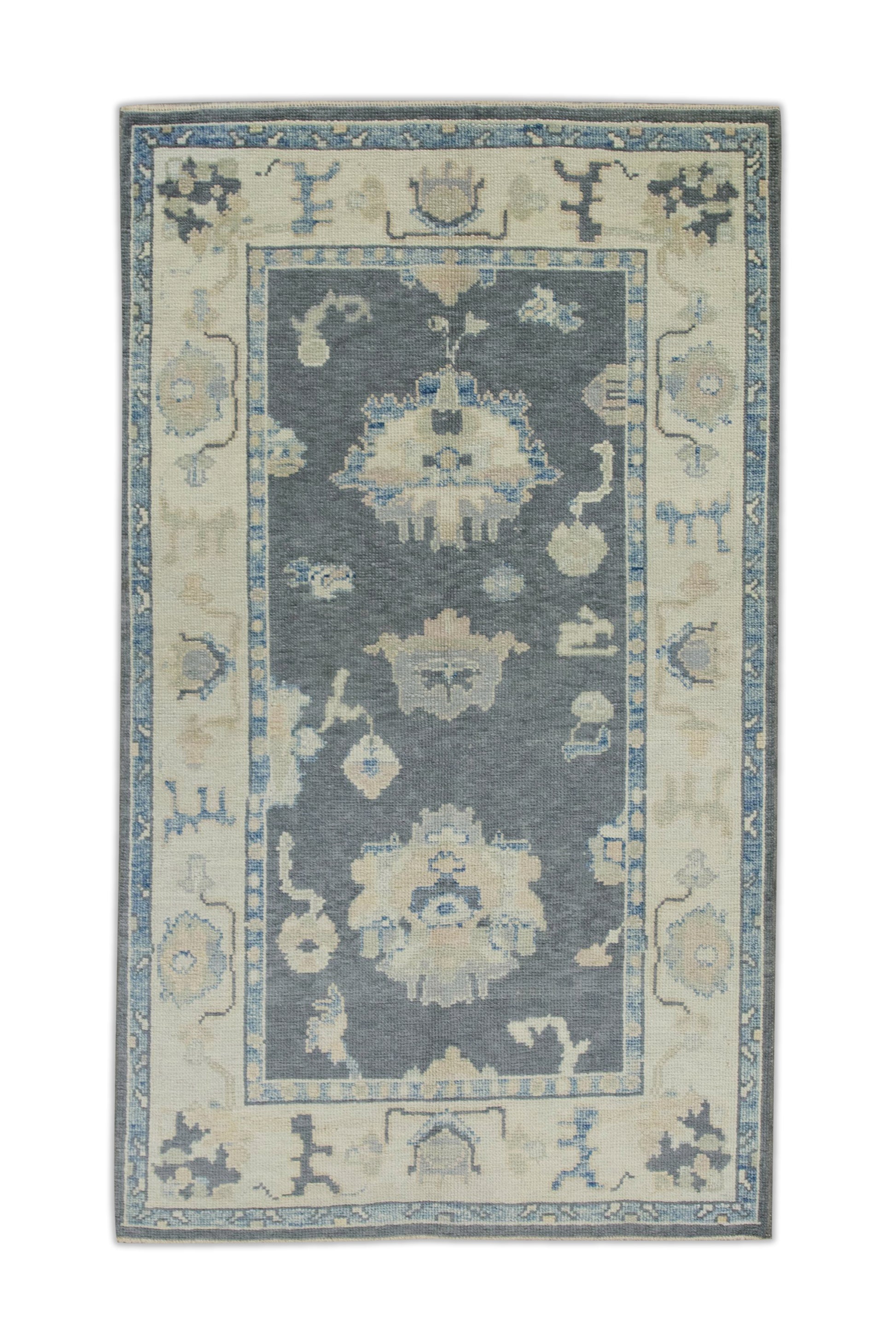 Turkish Oushak Rug 3'10" x 6'2" #7890