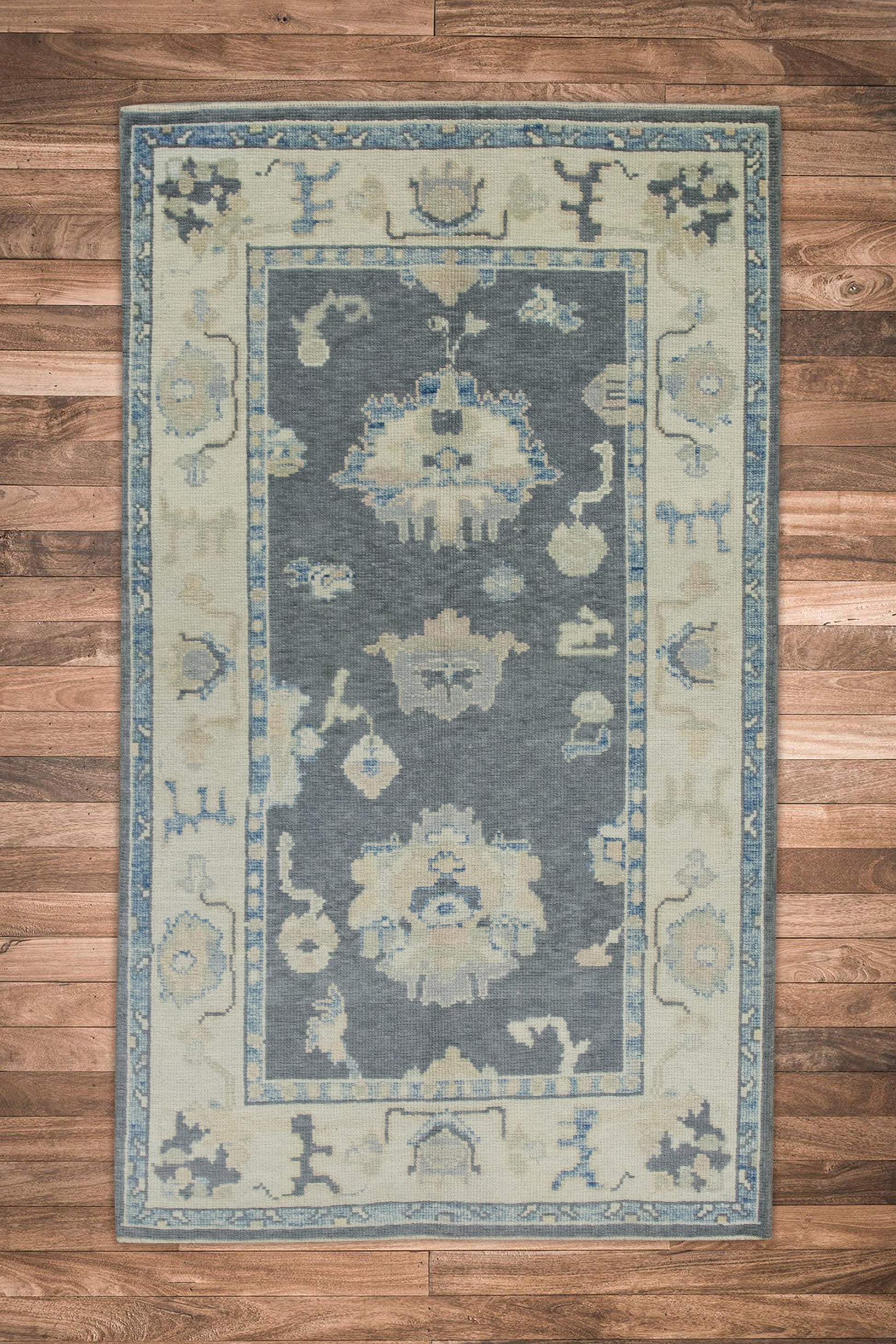 Turkish Oushak Rug 3'10" x 6'2" #7890