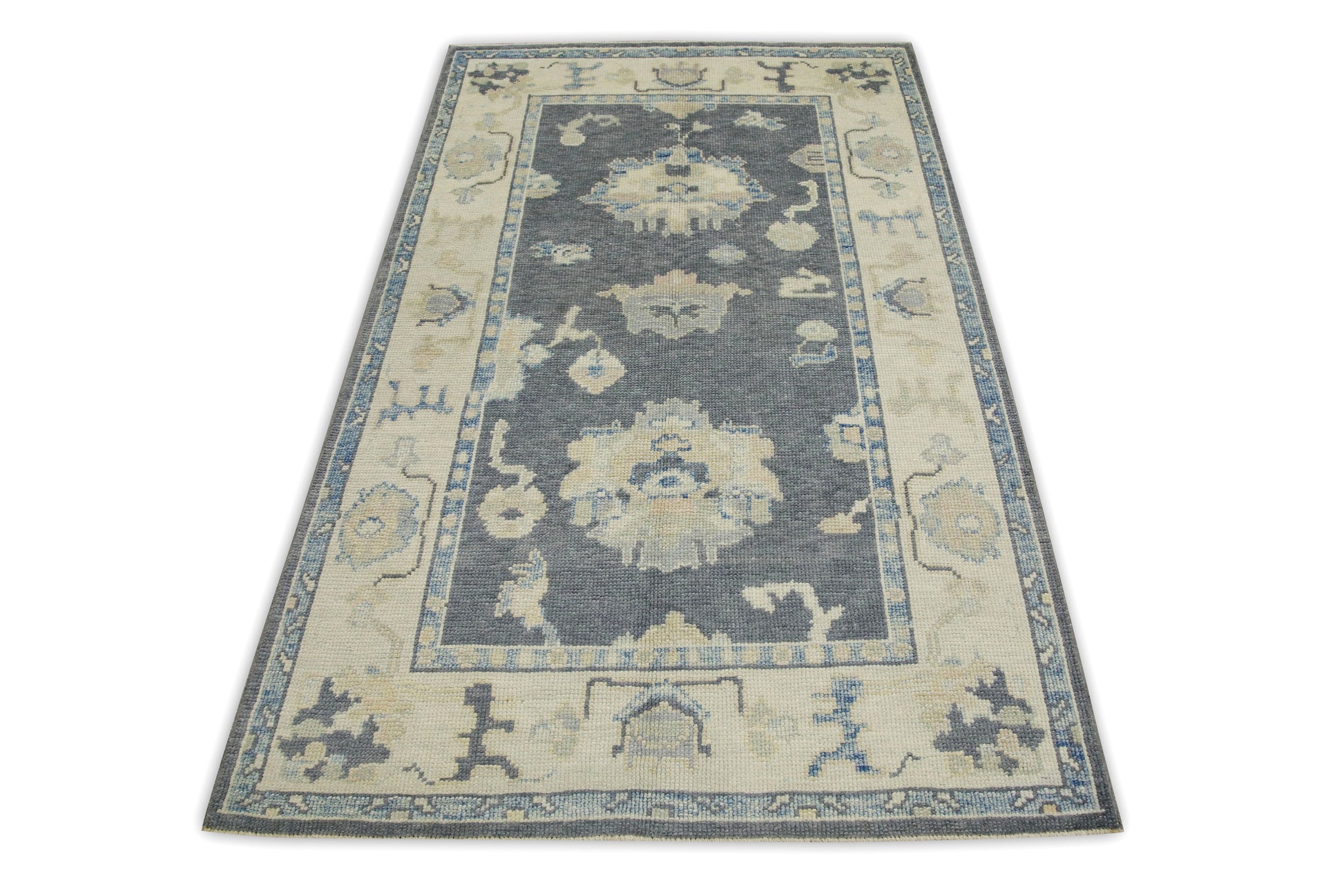 Turkish Oushak Rug 3'10" x 6'2" #7890