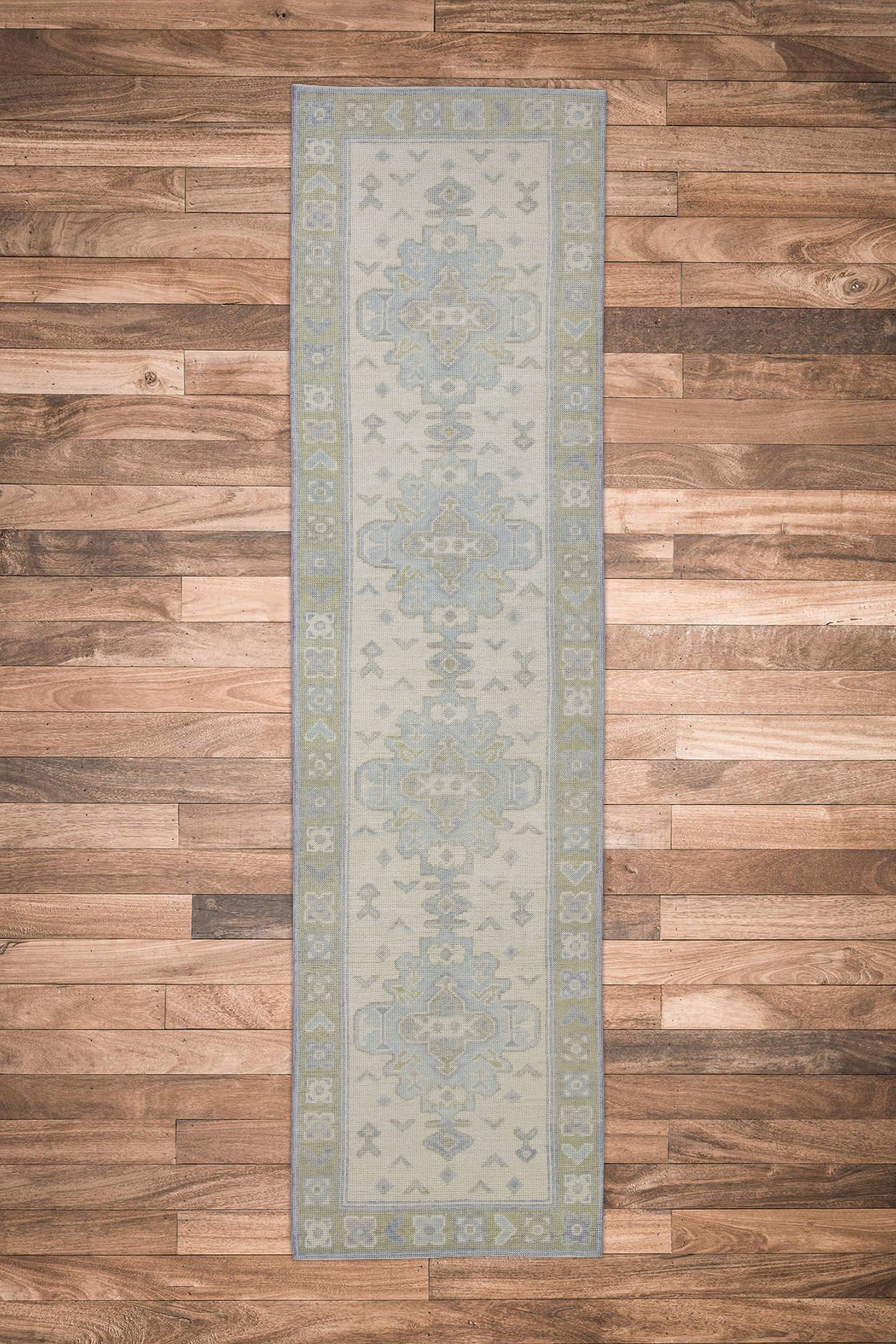 Turkish Oushak Rug 2'7" x 9'6" #10777