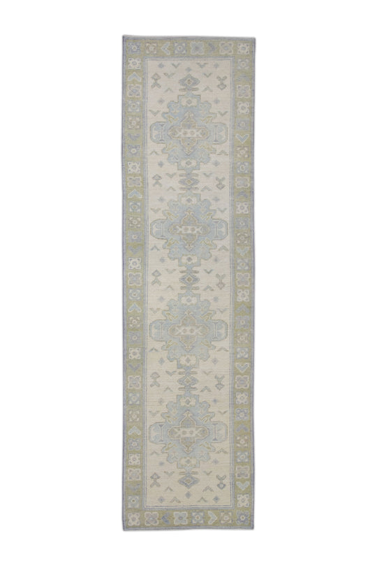 #10777 Turkish Oushak 2'7" x 9'6"