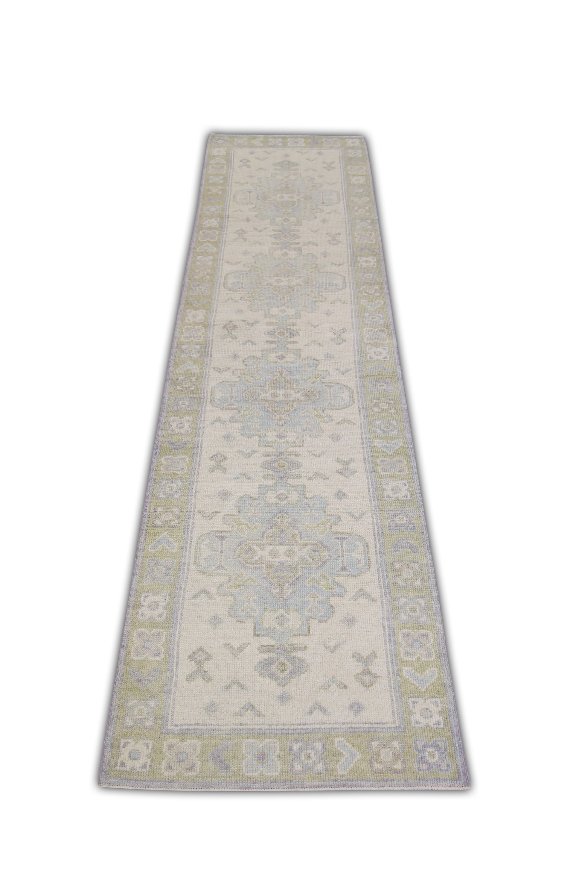 Turkish Oushak Rug 2'7" x 9'6" #10777