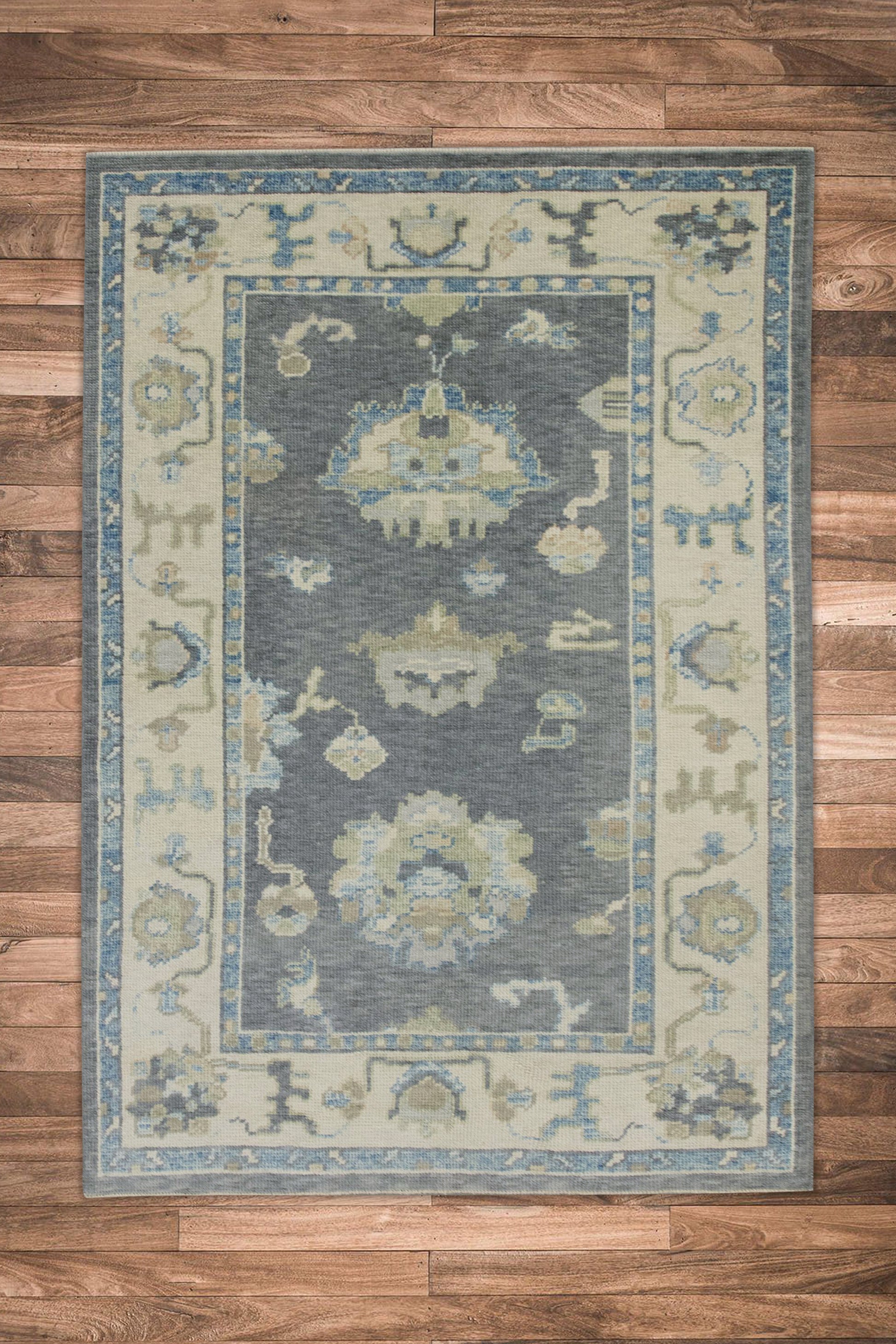 Turkish Oushak Rug 3'11" x 6' #8196